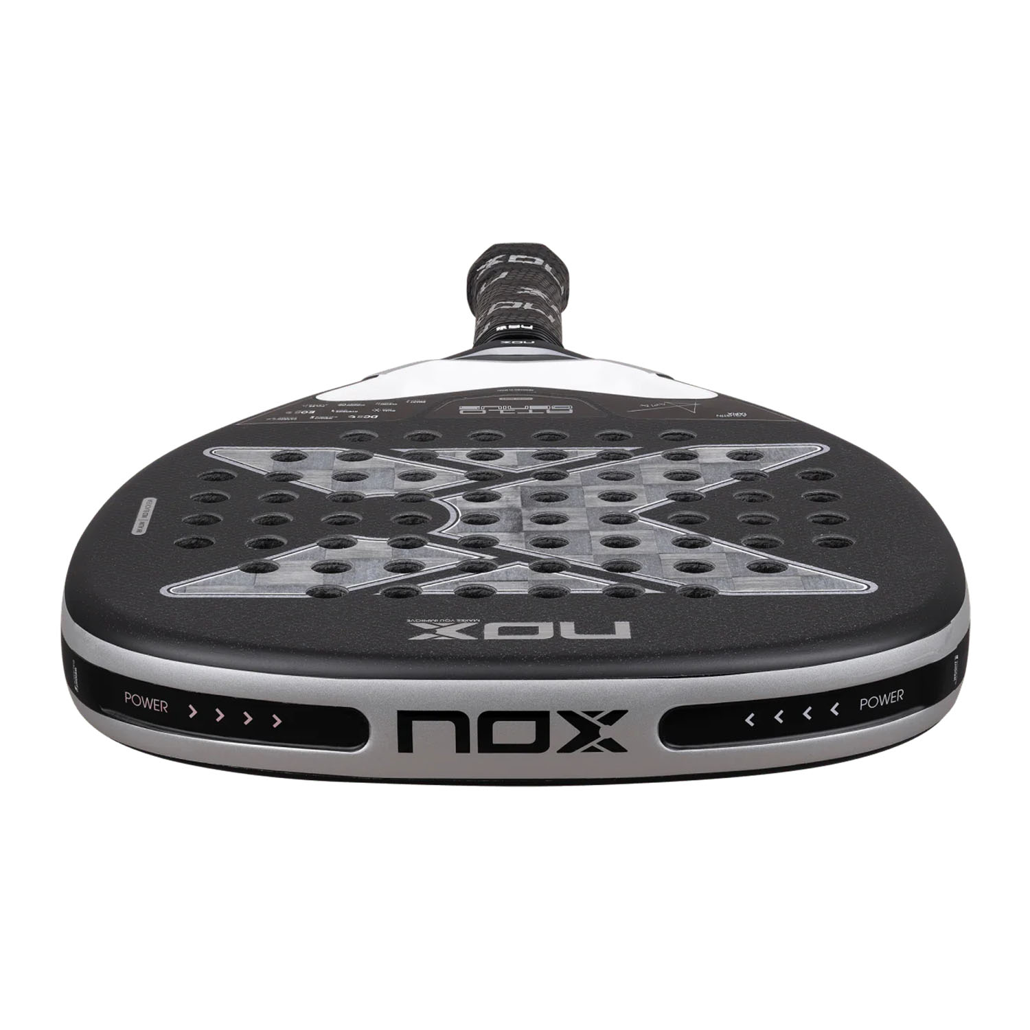 NOX AT10 Genius Attack 18K Alum 2026 Padel - Black/Silver