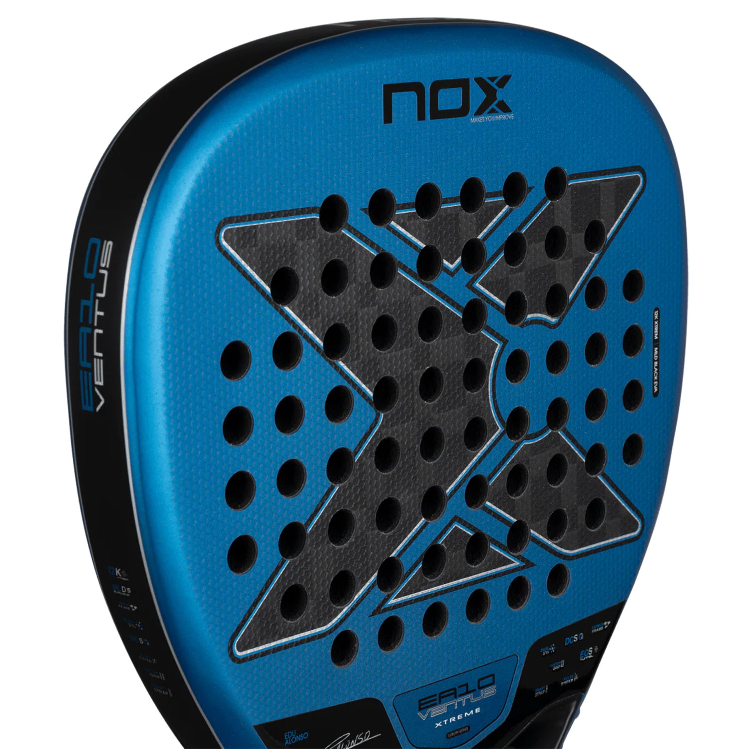 NOX EA10 Ventus Attack 12K XTREME Padel - Blue/Black