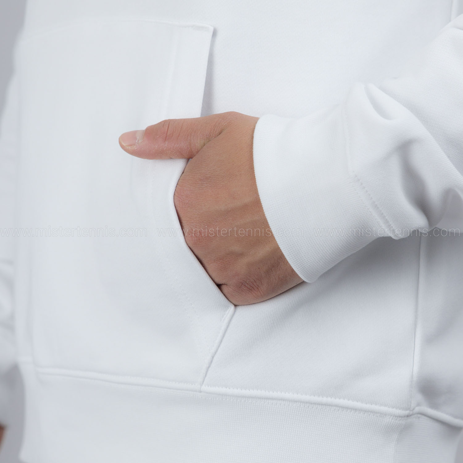 Lacoste Classic Printed Sudadera - Blanc