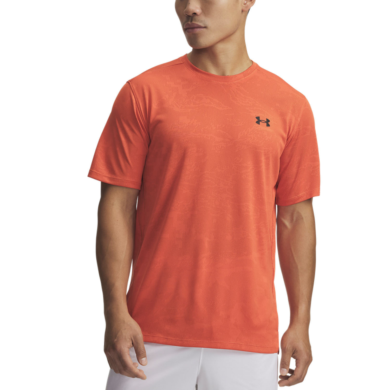 Under Armour Tech Vent Jacquard Camiseta - Orange Base/Black