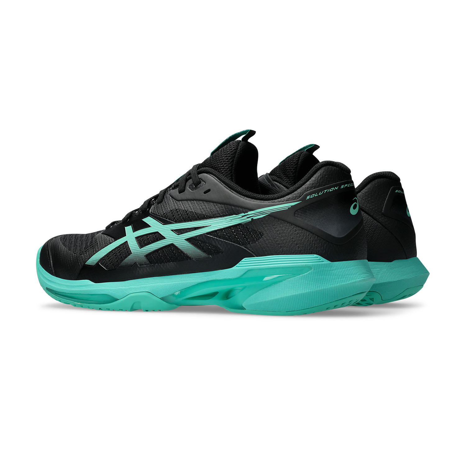 ASICS Solution Speed FF 4 - Black/Aurora Green