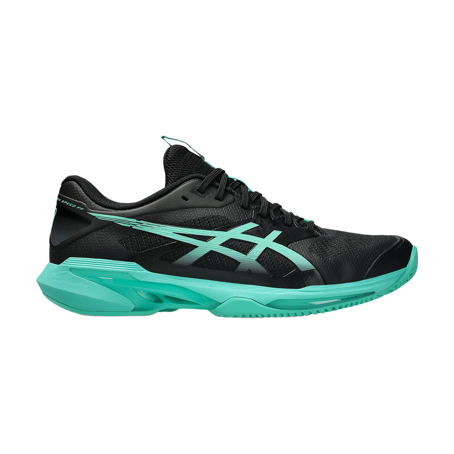 ASICS Solution Speed FF 4 Clay - Black/Aurora Green