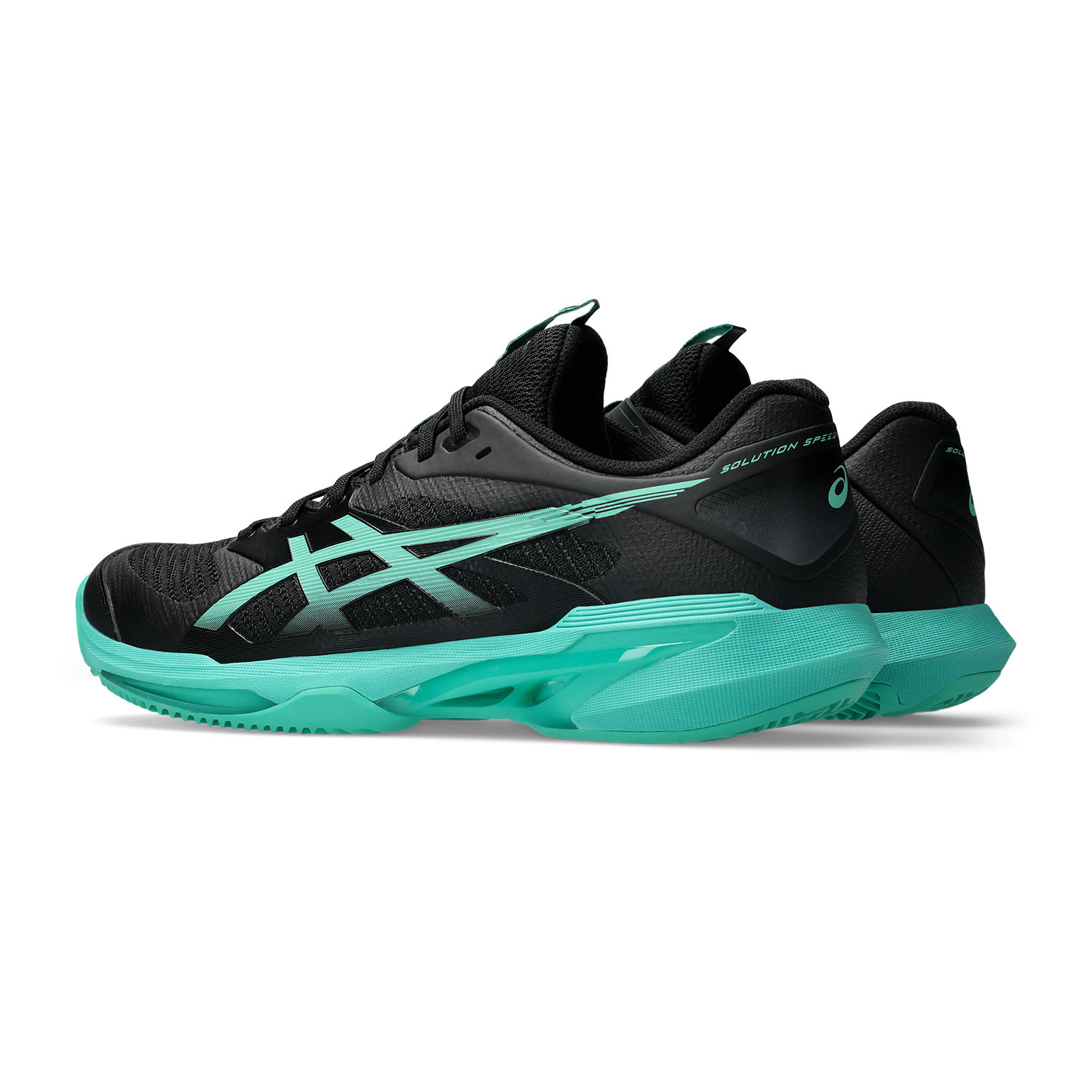 ASICS Solution Speed FF 4 Clay - Black/Aurora Green
