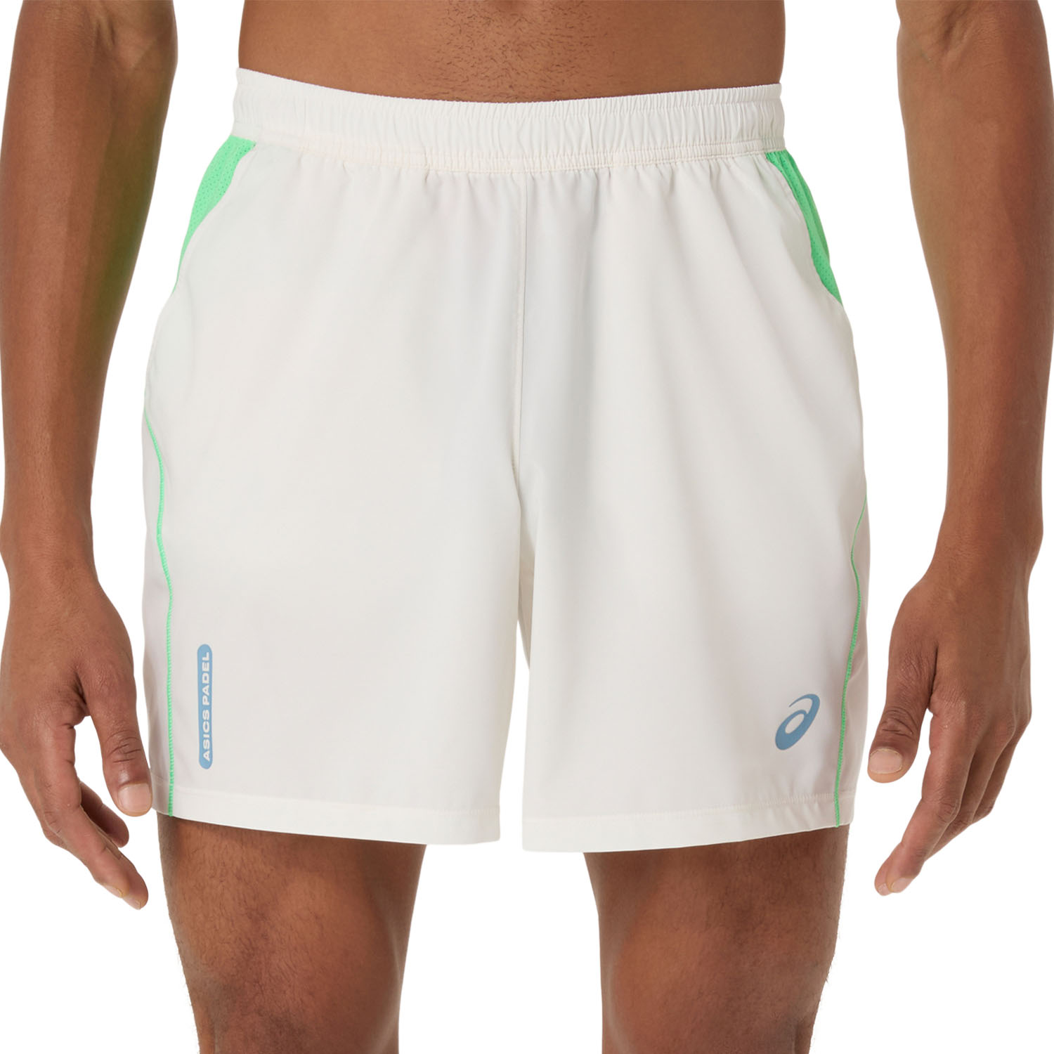 ASICS Court Pro 7in Shorts - Cream/Vital Green