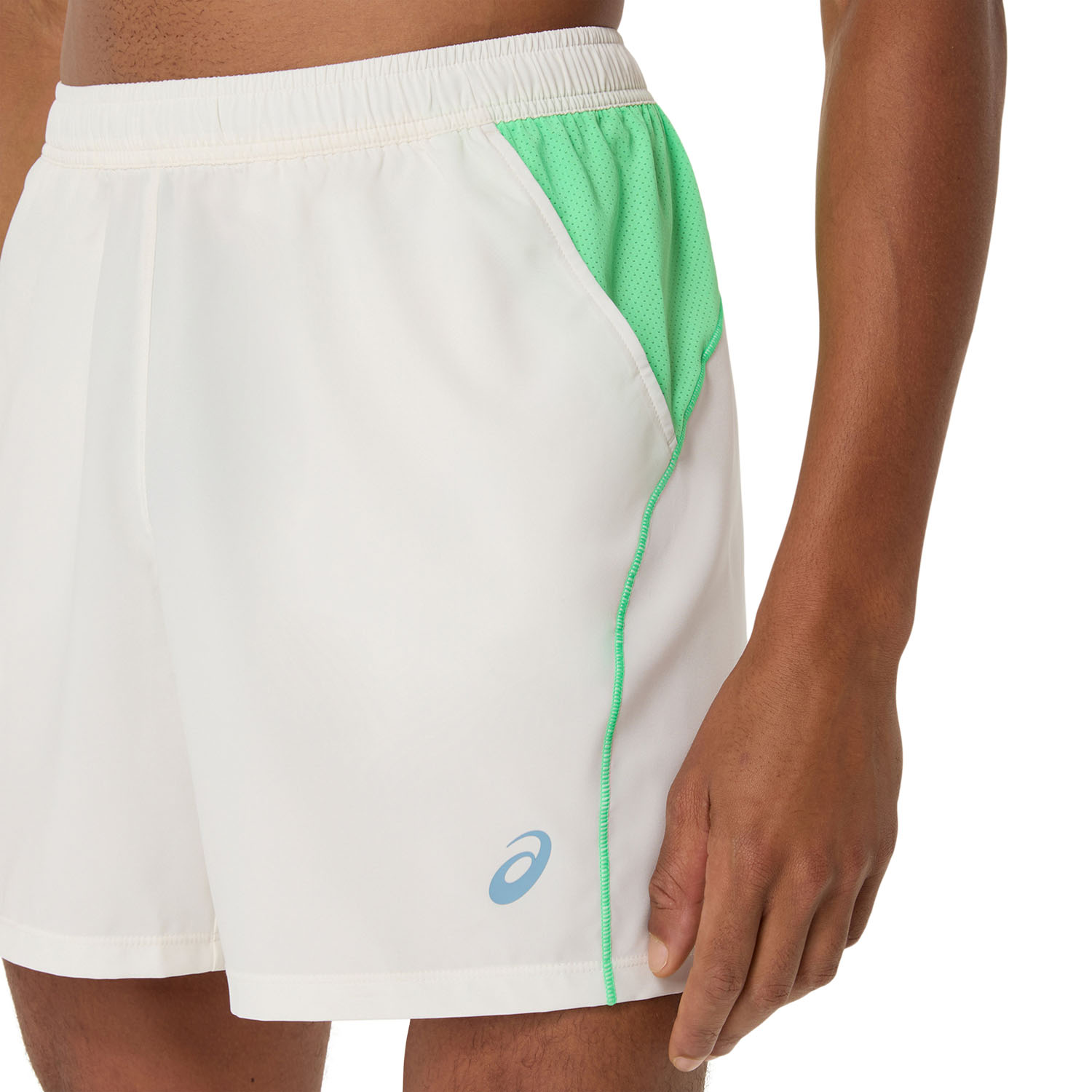 ASICS Court Pro 7in Shorts - Cream/Vital Green