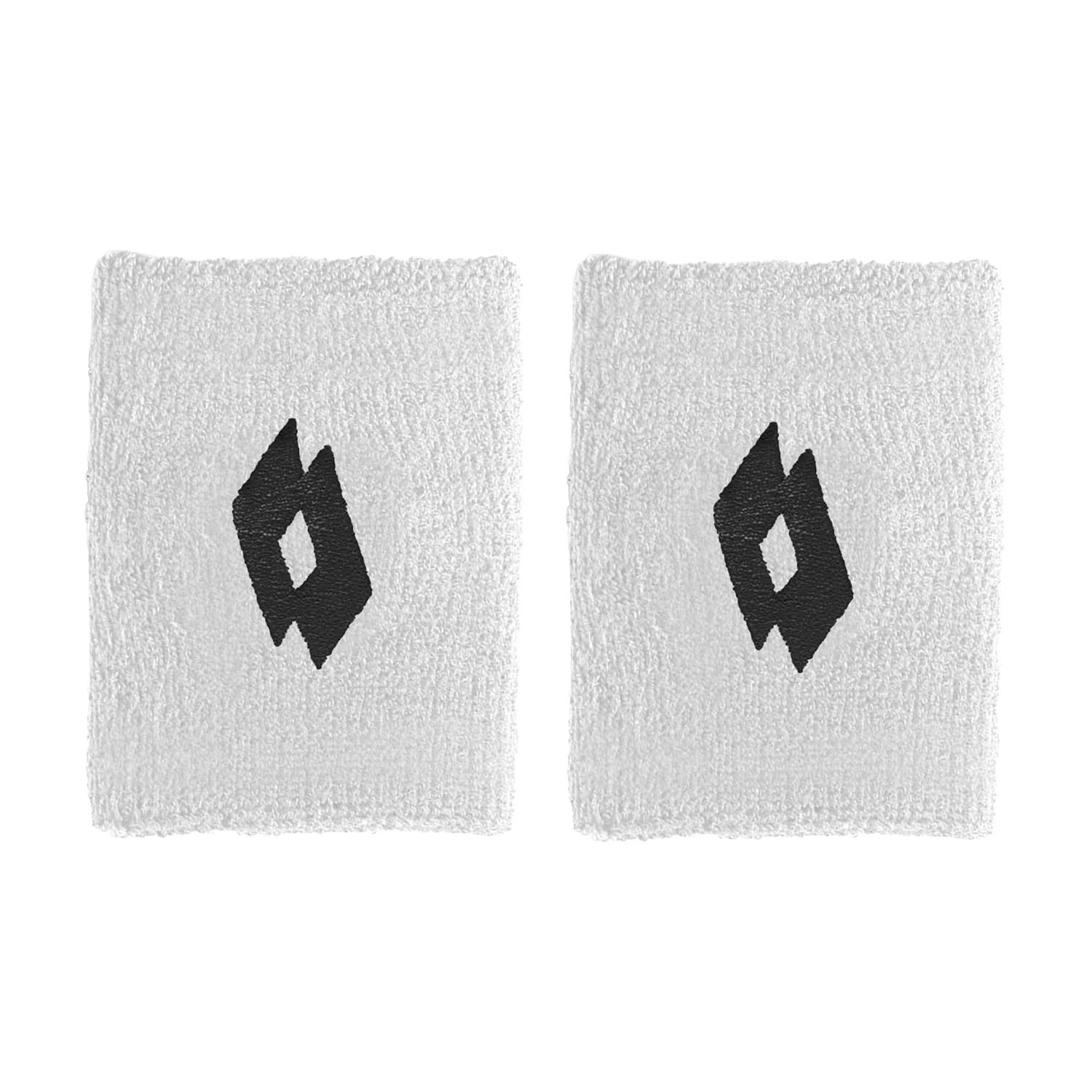 Lotto Court 3.5in Small Wristbands - Bright White/All Black