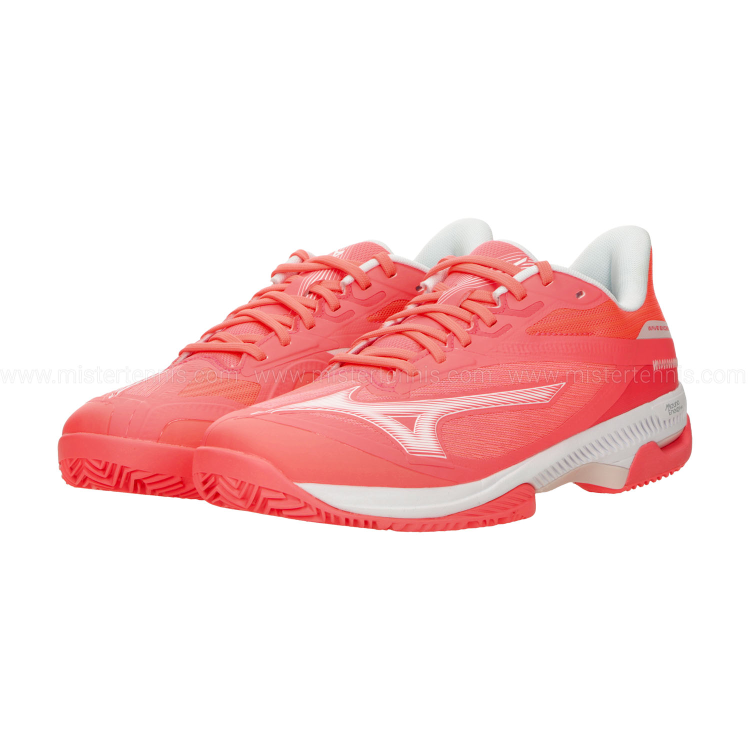 Mizuno Wave Exceed Court Clay - Striking Coral/White/Barely Pink