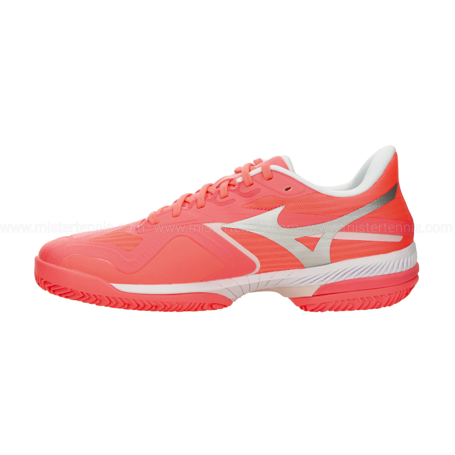 Mizuno Wave Exceed Court Clay - Striking Coral/White/Barely Pink
