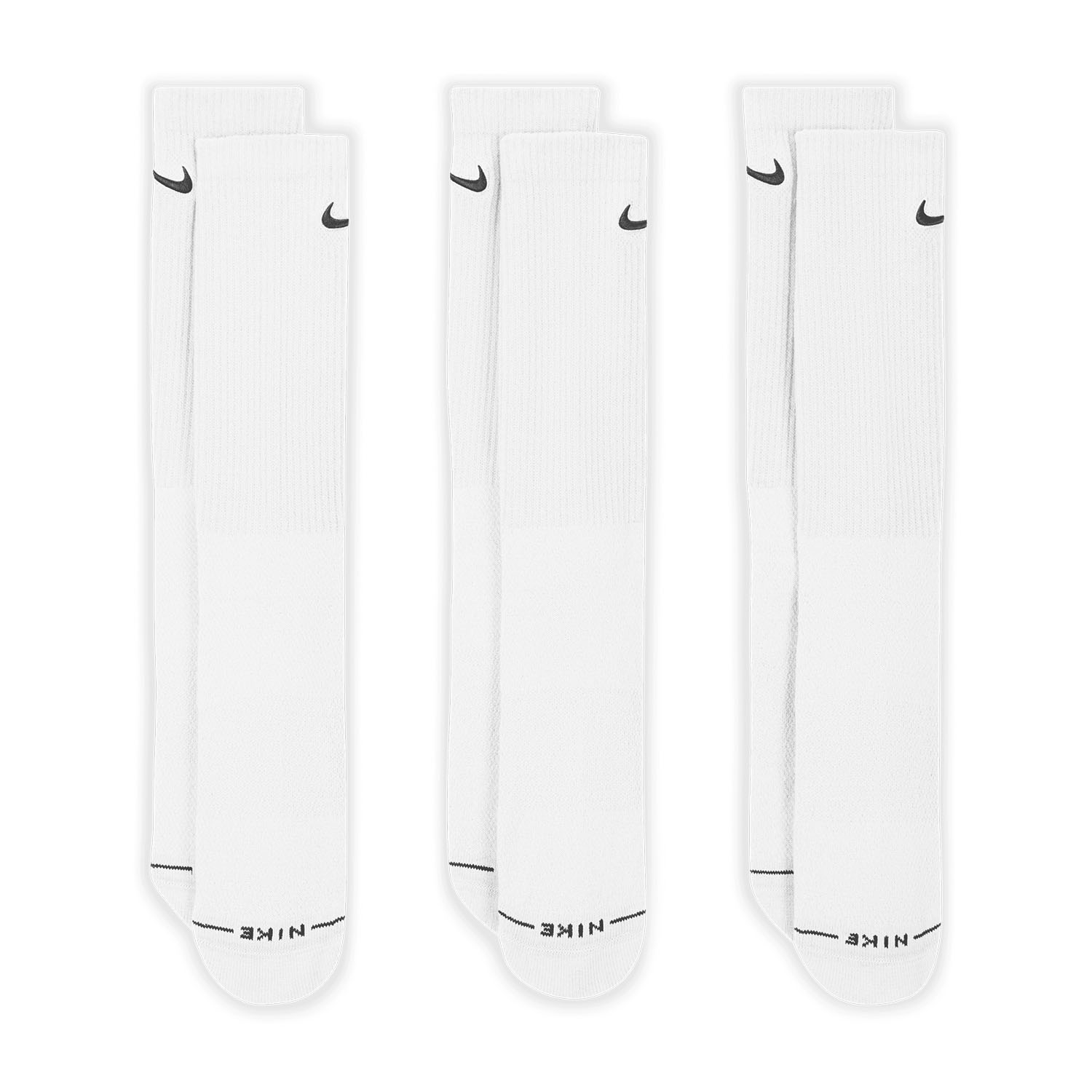Nike Everyday Elevated Crew x 3 Calze - White