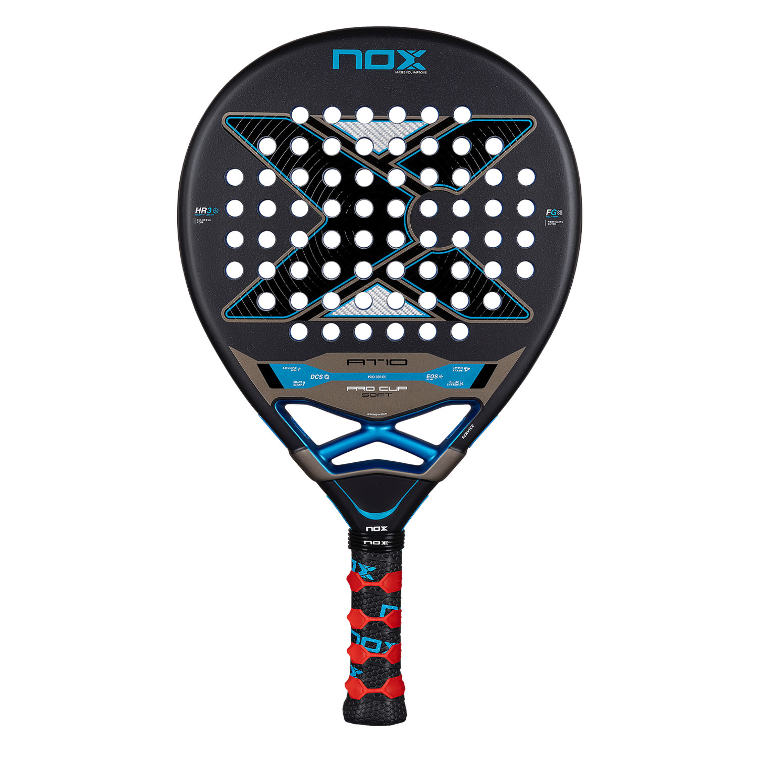 NOX AT10 Pro Cup Soft Padel - Black/Blue