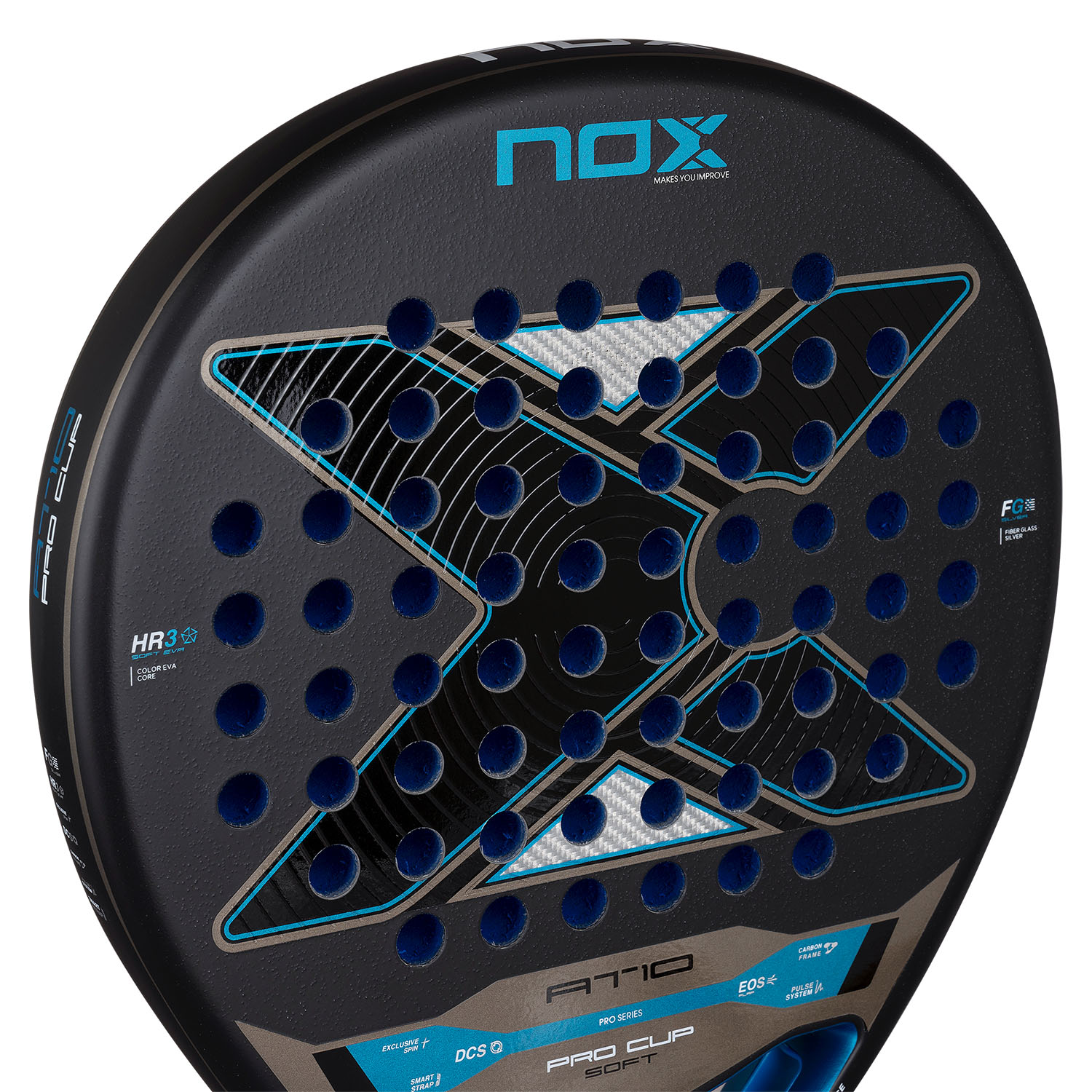 NOX AT10 Pro Cup Soft Padel - Black/Blue
