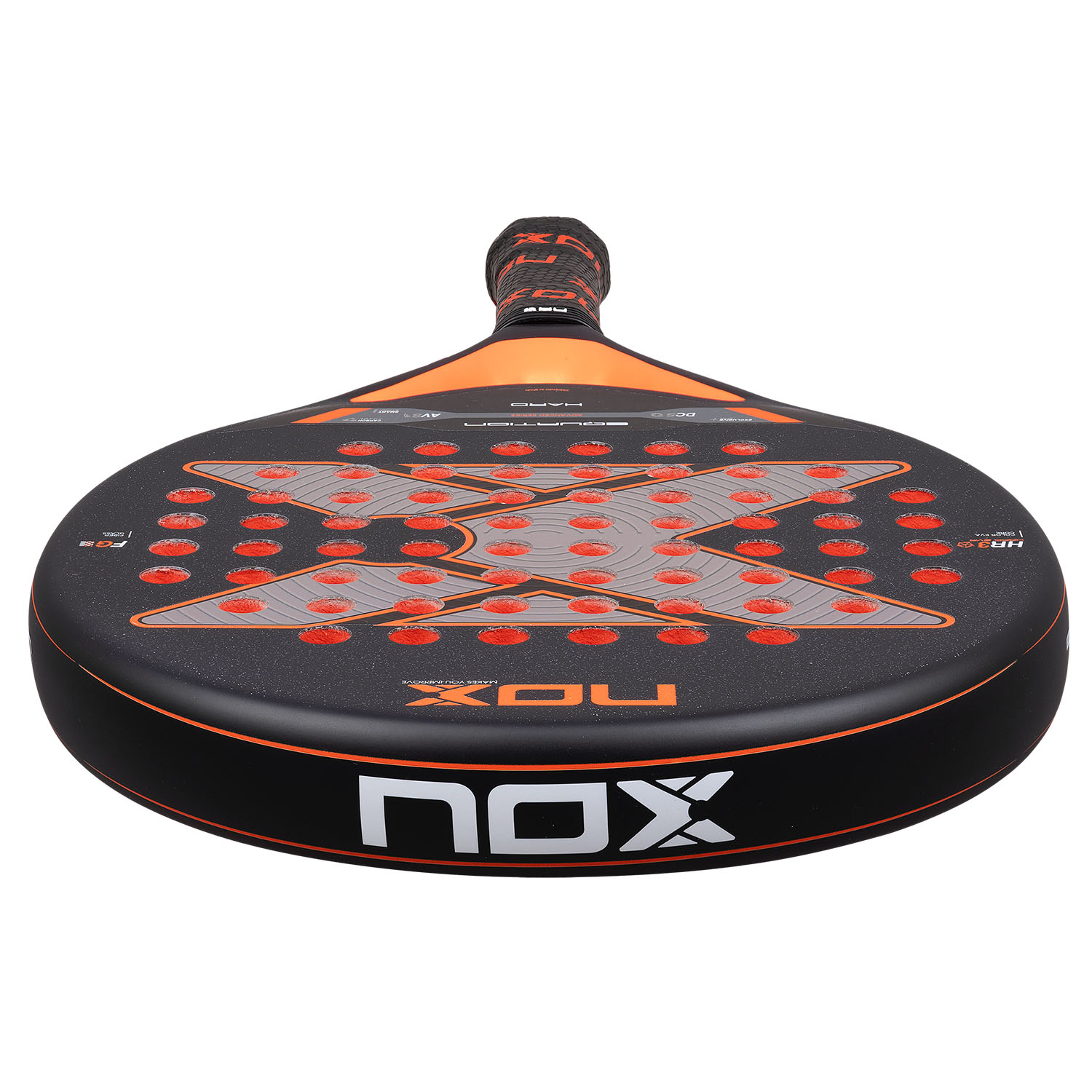 NOX Equation Hard Advanced Padel - Black/Fluo Orange