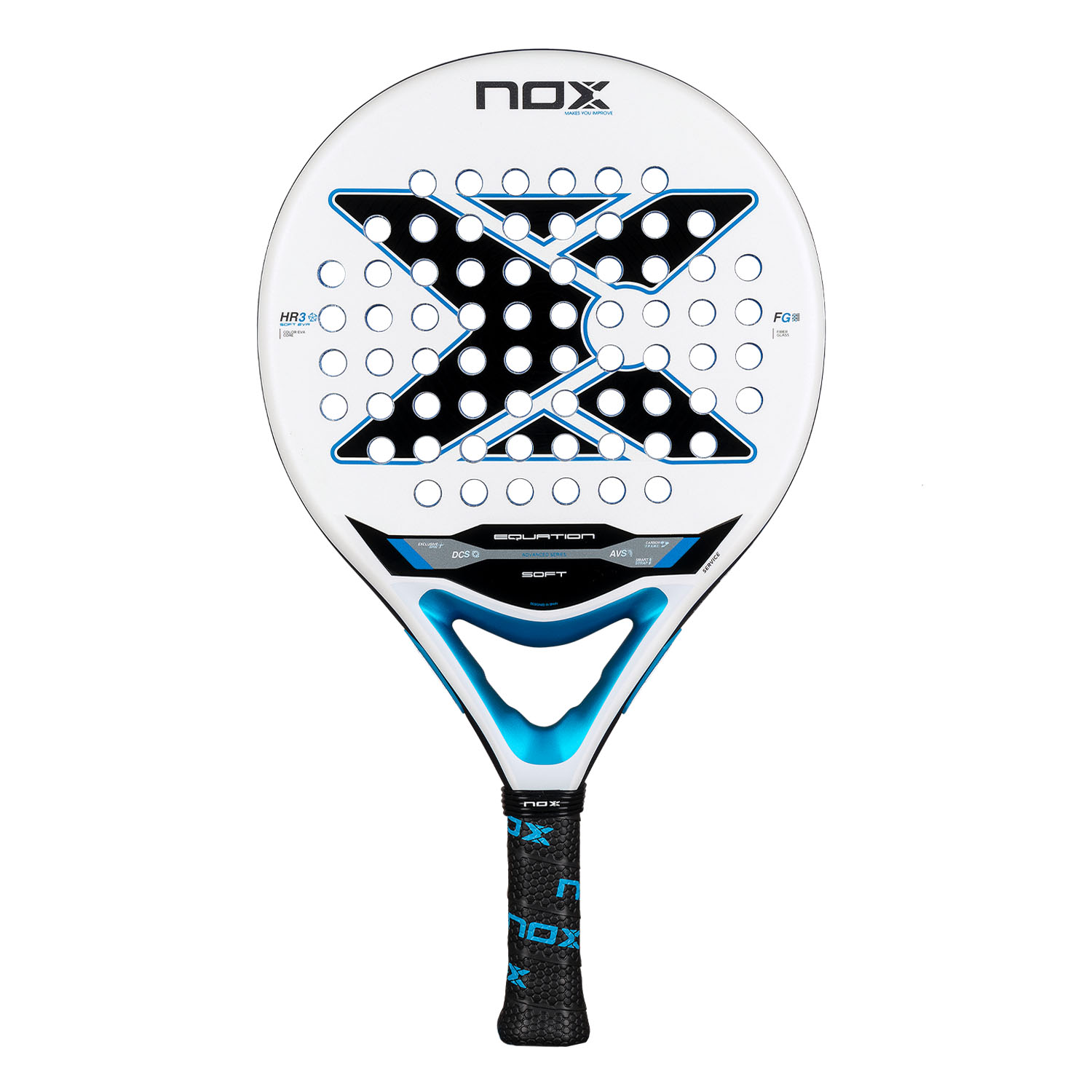 NOX Equation Soft Advanced Padel - White/Blue