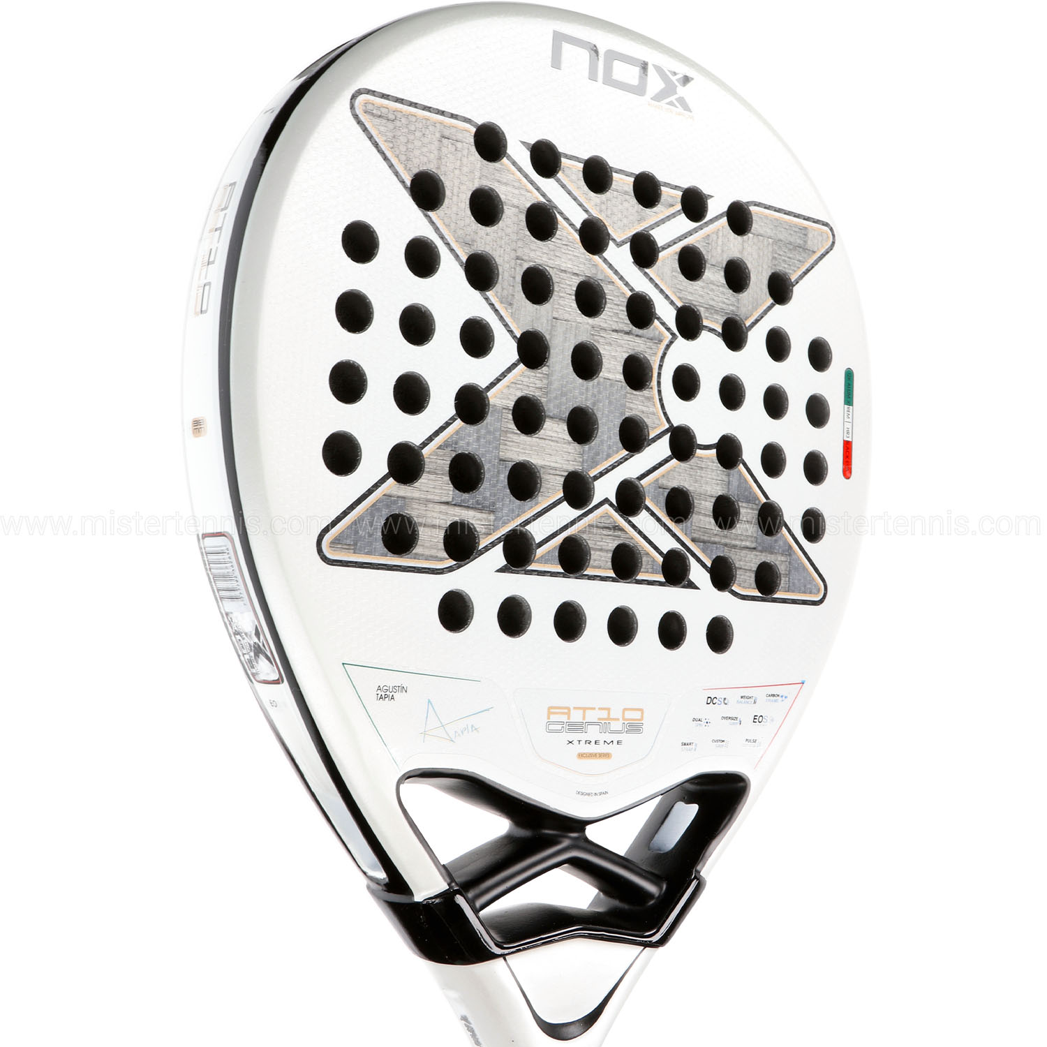 NOX AT10 Genius 12K Alum XTREME SMU Italy Edition Padel - White/Black