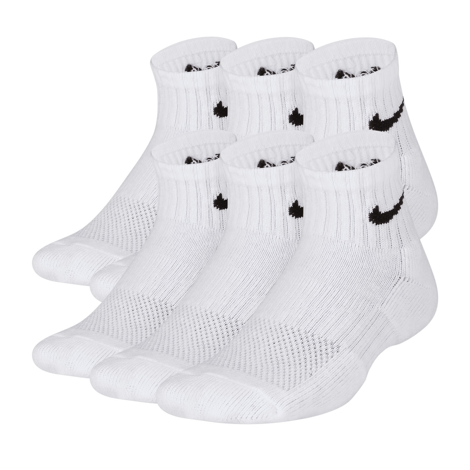 Nike Everyday x 6 Calze Bambini - White/Black