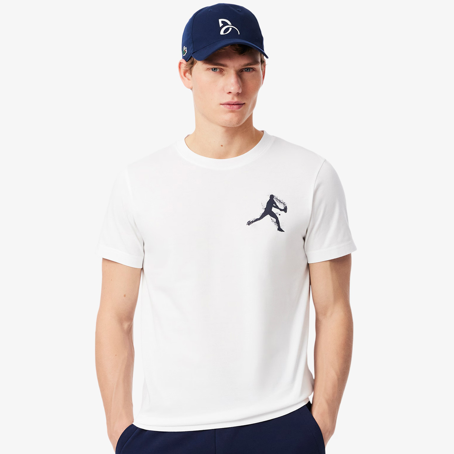 Lacoste X Novak Djokovic Set - Blanc/Bleu Marine