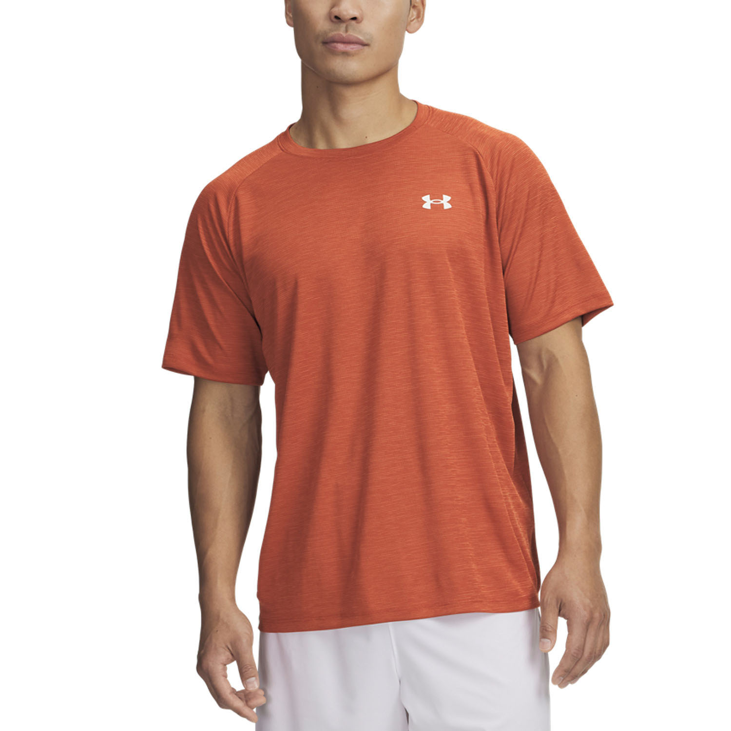 Under Armour Textured Camiseta - Orange Base/White