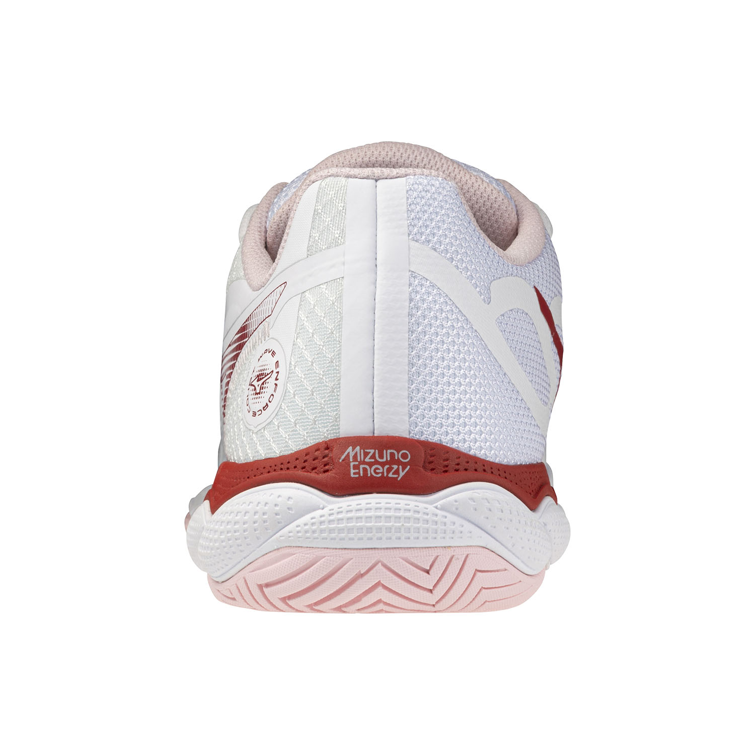 Mizuno Wave Enforce Court AC - White/Pinkesque/Barbados Cherry