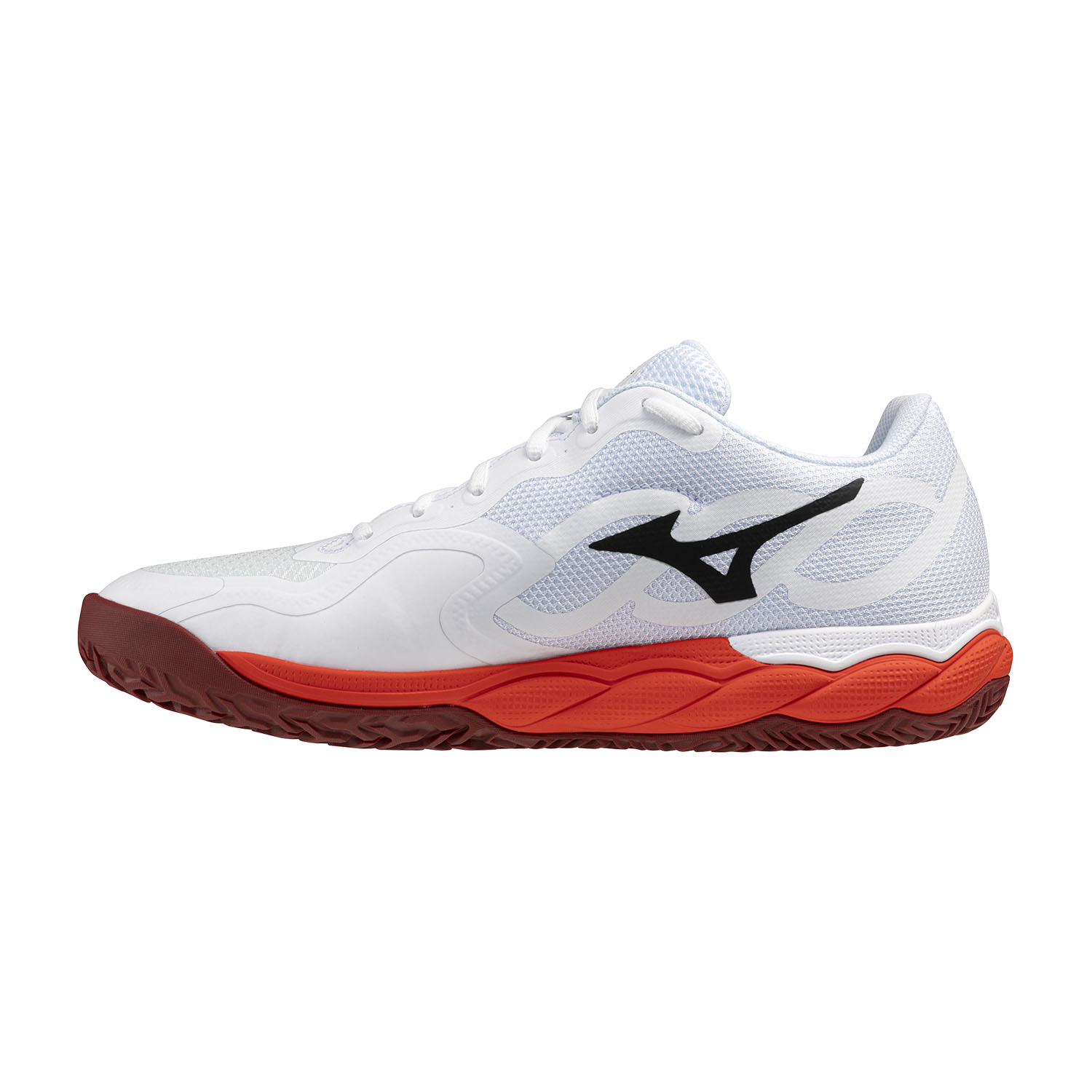 Mizuno Wave Enforce Court Clay - Fiery Red/White/Sun Dried Tomato