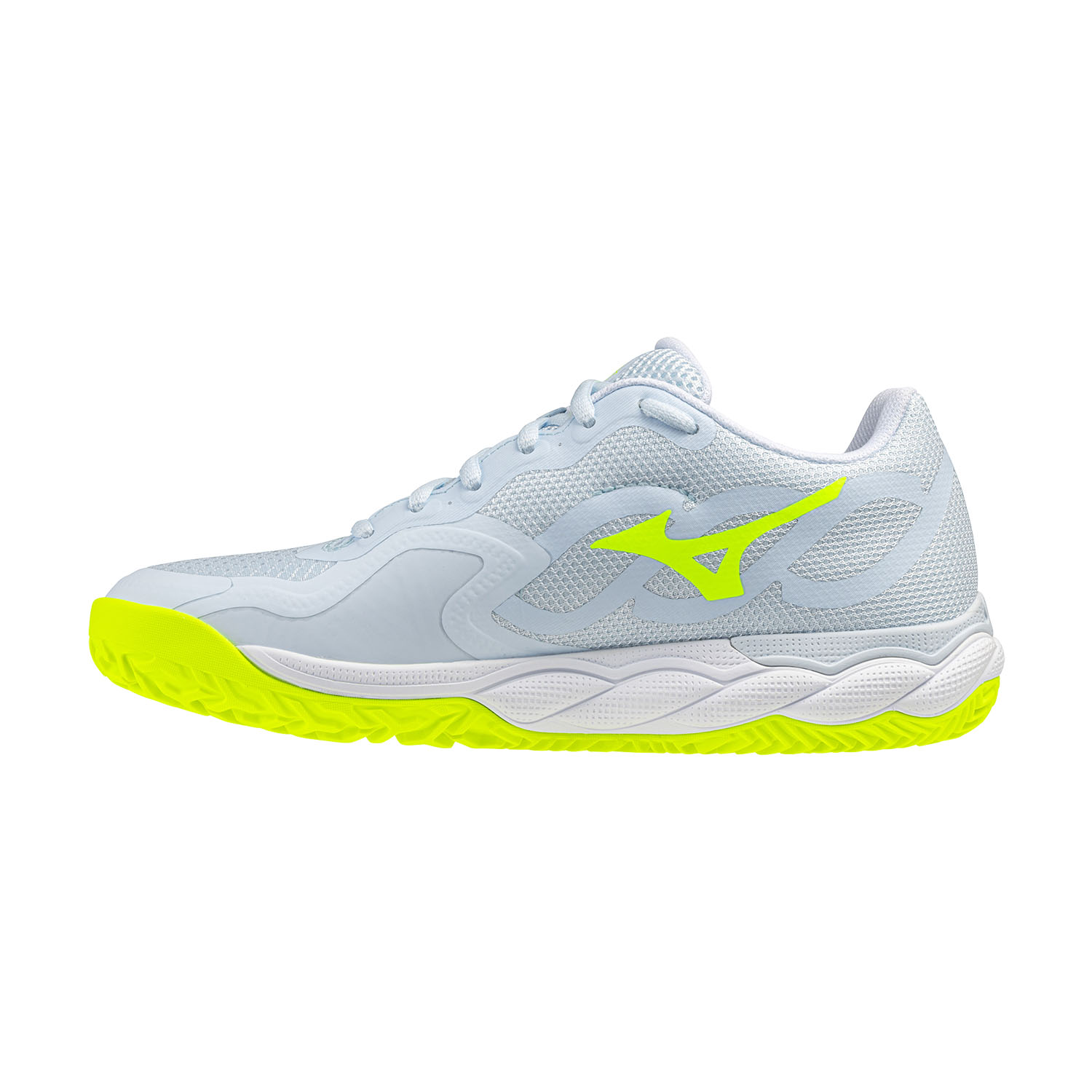 Mizuno Wave Enforce Court Clay - Ice Water/Lightning Yellow/Ancient Water
