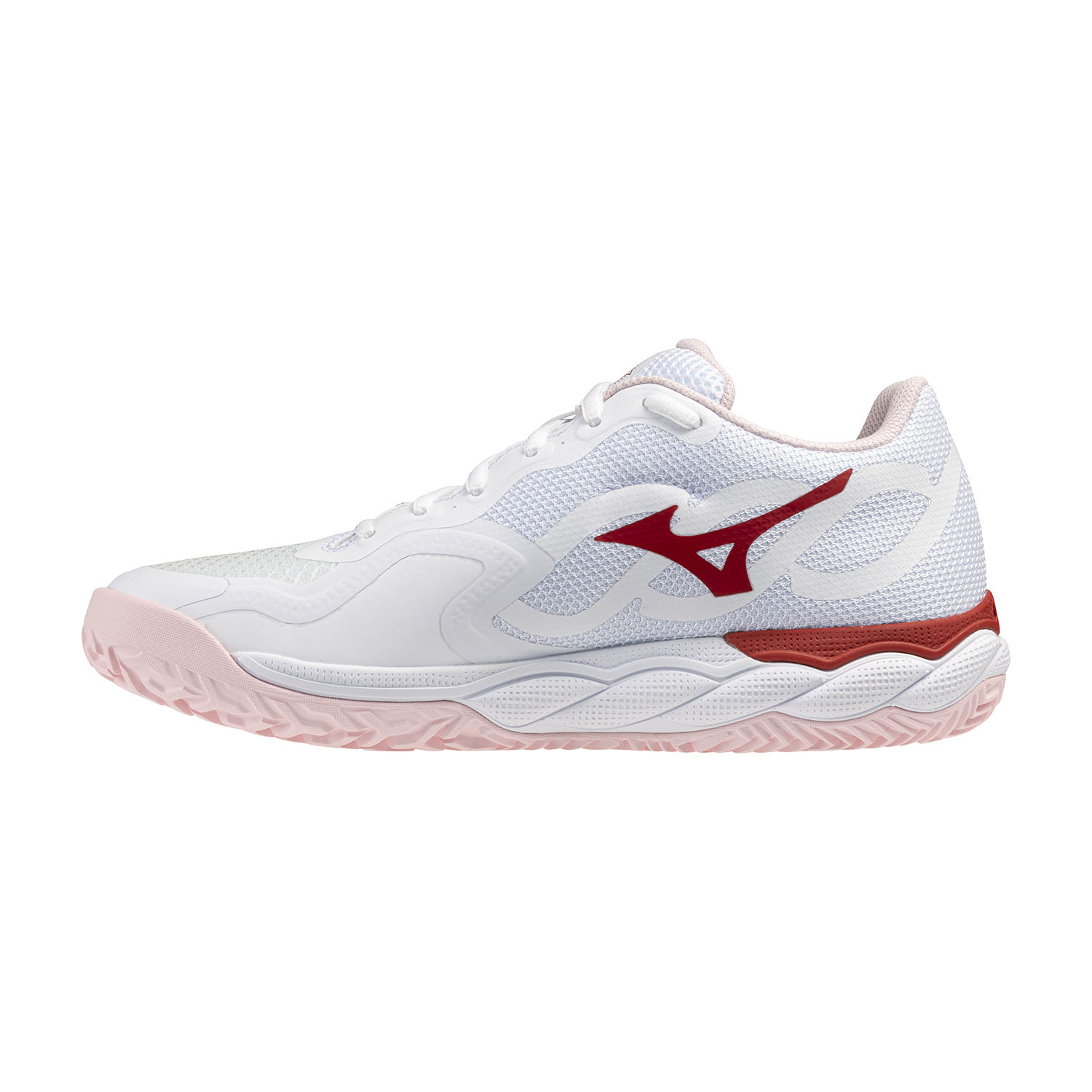 Mizuno Wave Enforce Court Clay - White/Pinkesque/Barbados Cherry