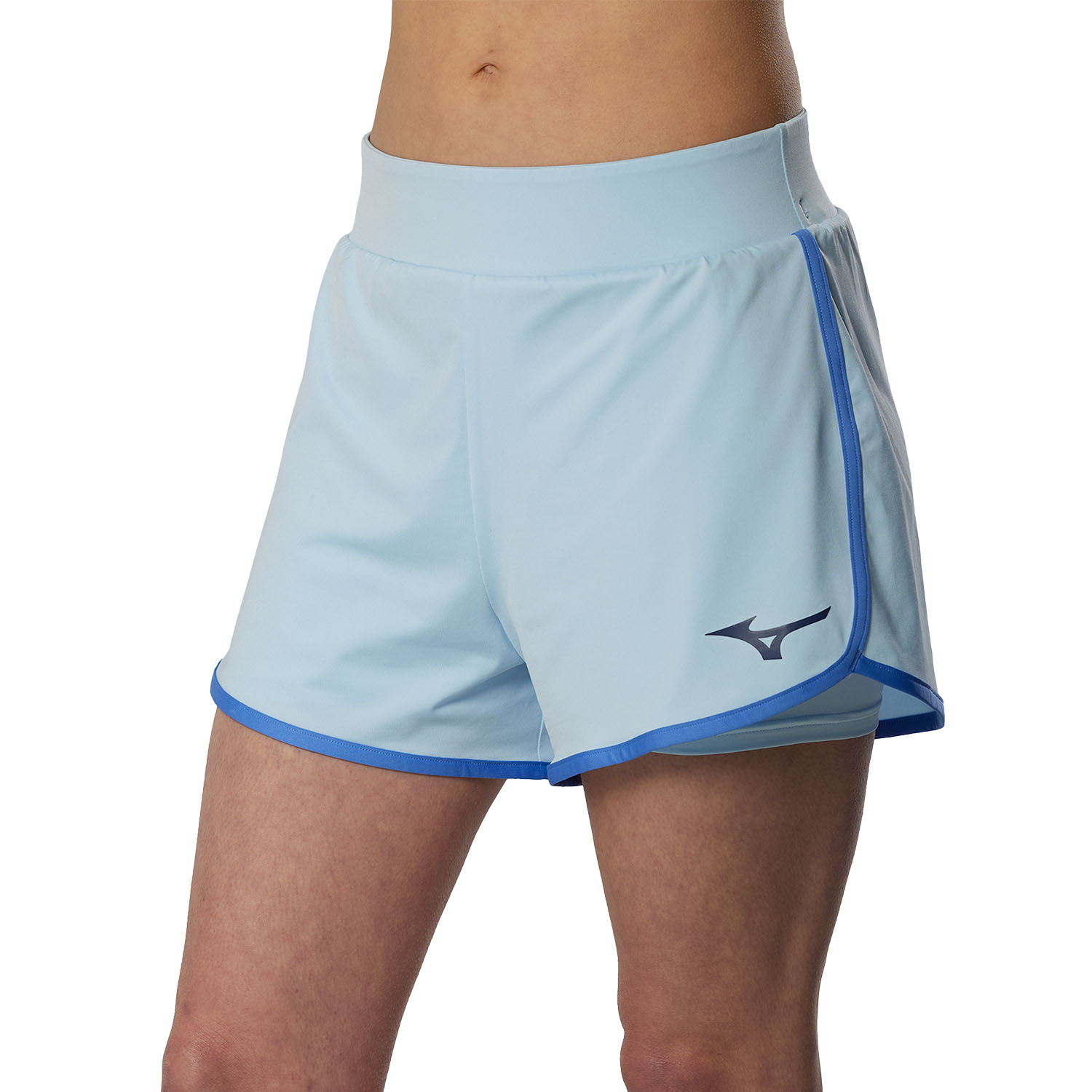 Mizuno Flex Graphic 3in Shorts - Ice Water