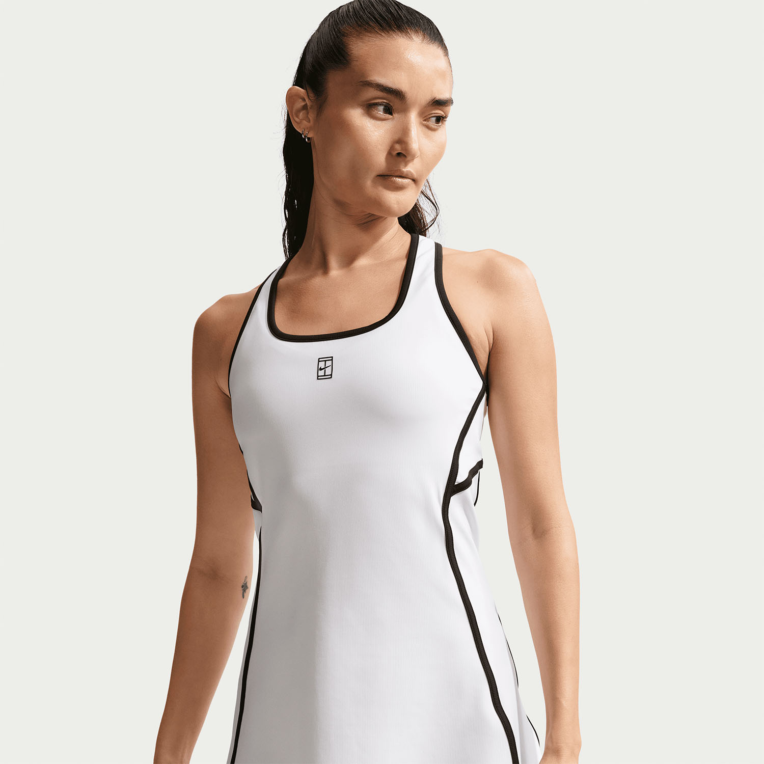 Nike Court Dri-FIT Advantage Dress - White/Black