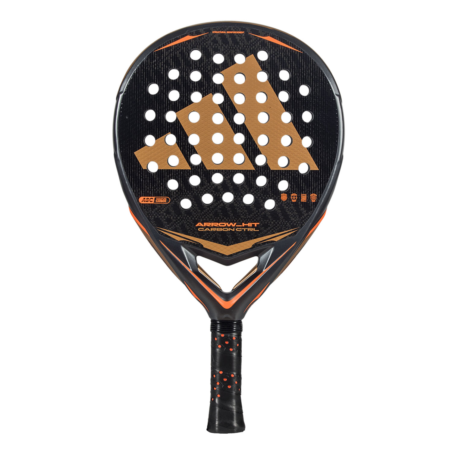 adidas Arrow Hit Carbon CTRL Padel - Anthracite/Orange