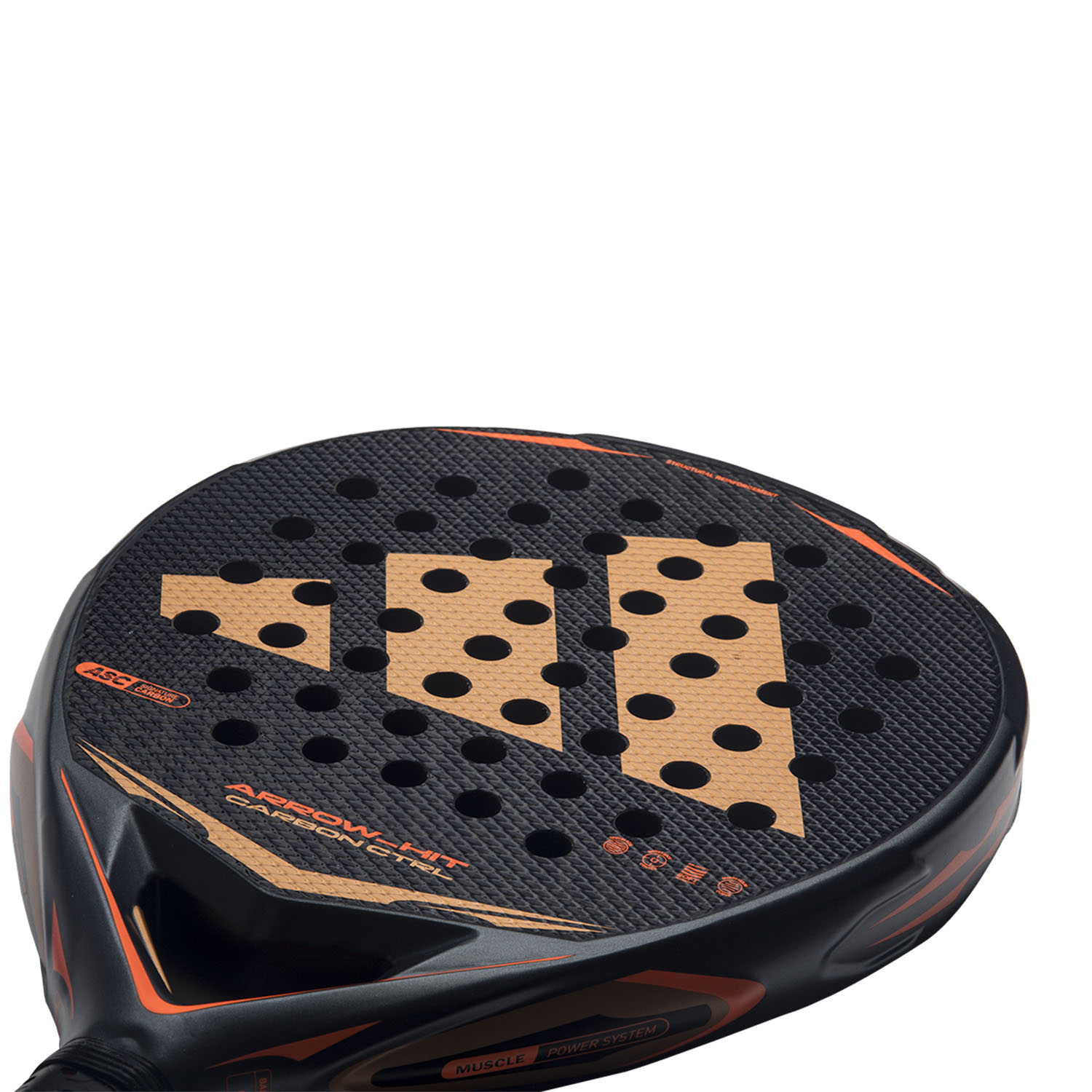 adidas Arrow Hit Carbon CTRL Padel - Anthracite/Orange