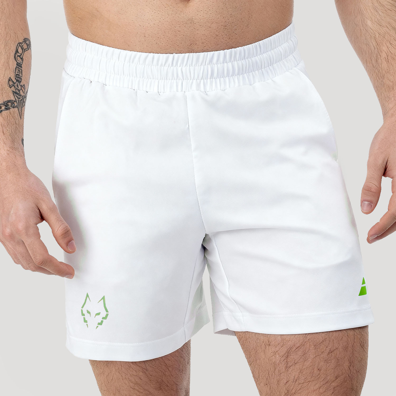 Babolat Juan Lebrón Logo 7.5in Shorts - White