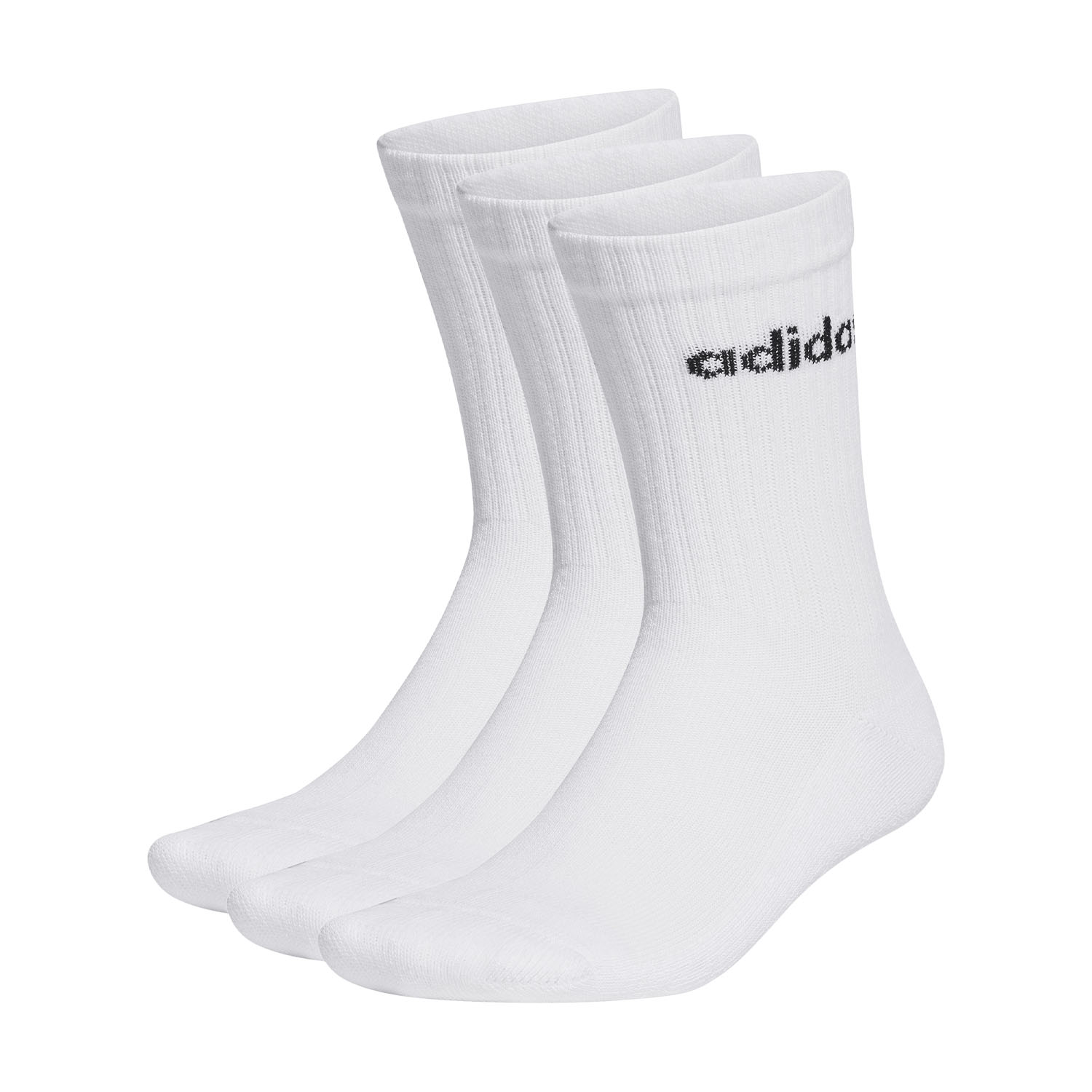 adidas Linear Cushioned x 3 Calze - White/Black