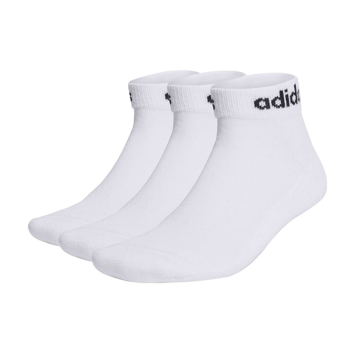 adidas Linear Cushioned Low x 3 Calze - White/Black