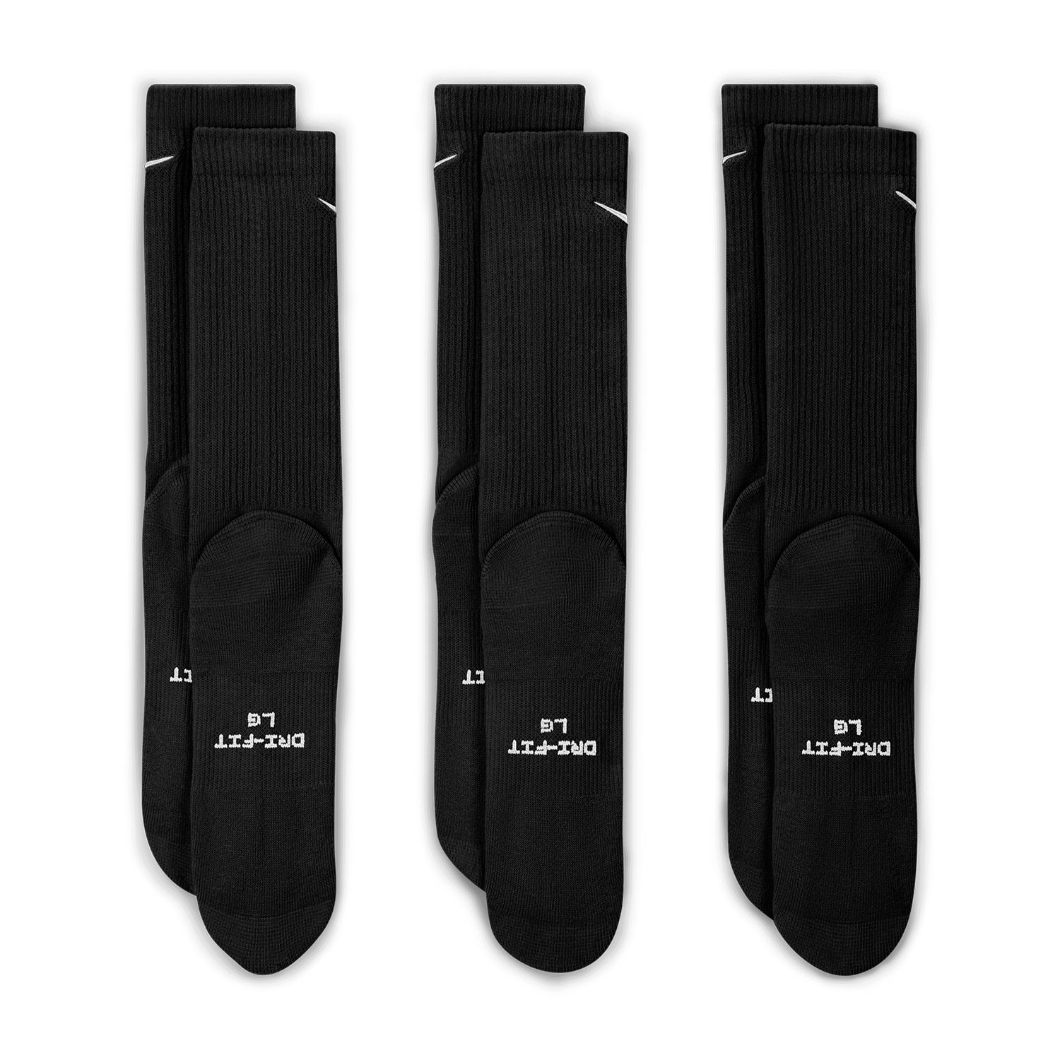 Nike Everyday Elevated Crew x 3 Calze - Black