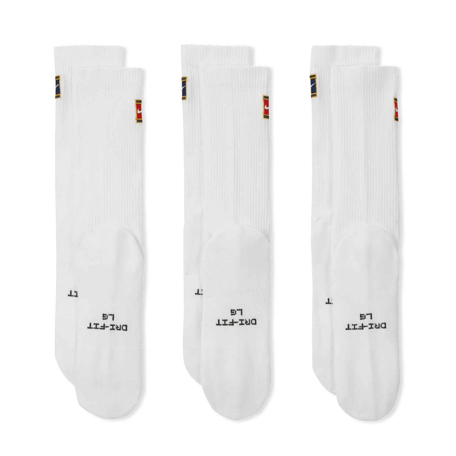 Nike Court Everyday Elevated x 3 Calze - White