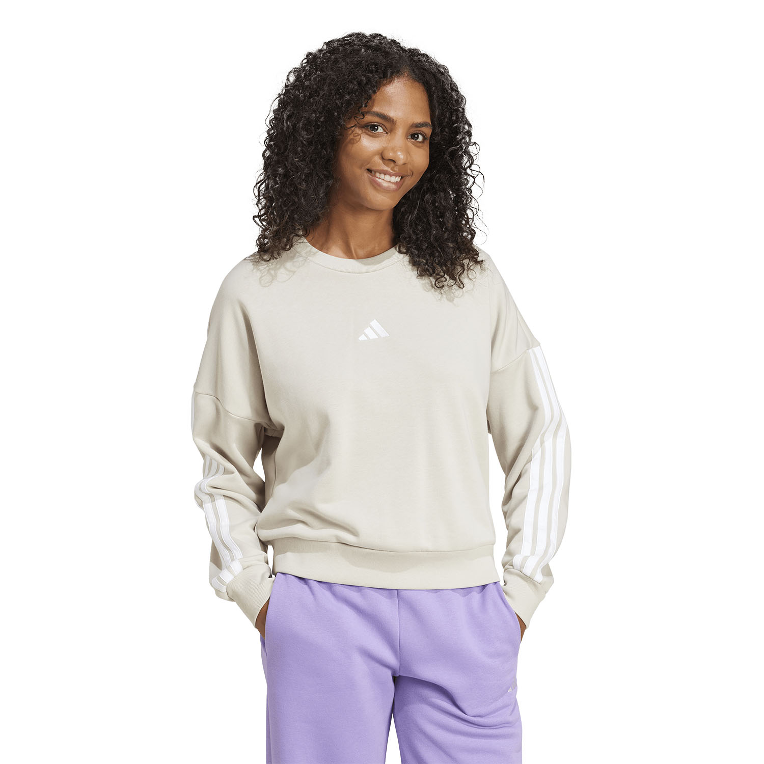 adidas Essentials French Terry Sweatshirt - Wonder Alumina/White
