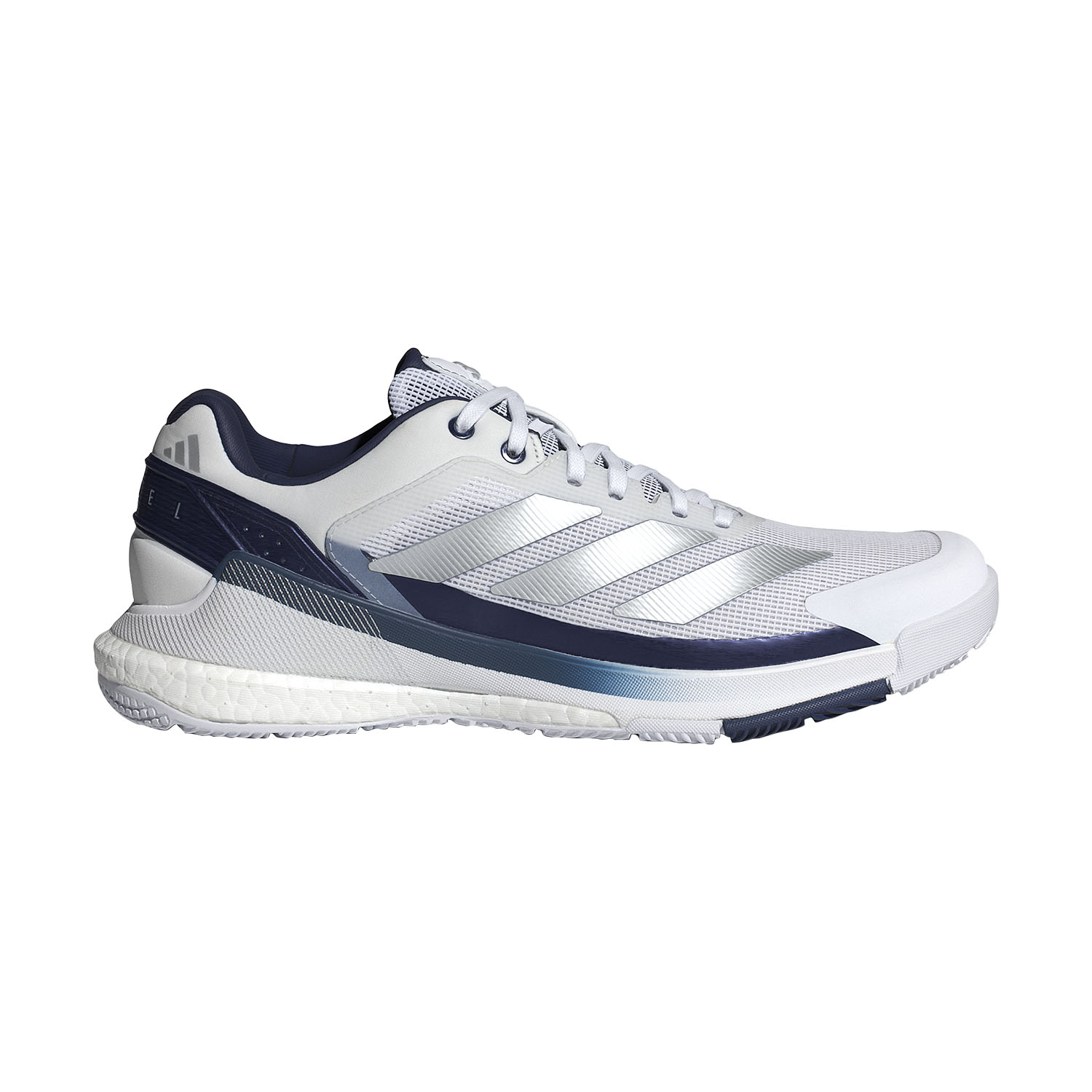 adidas Crazyquick Boost Padel - FTWR White/Silver Metallic/Dark Blue