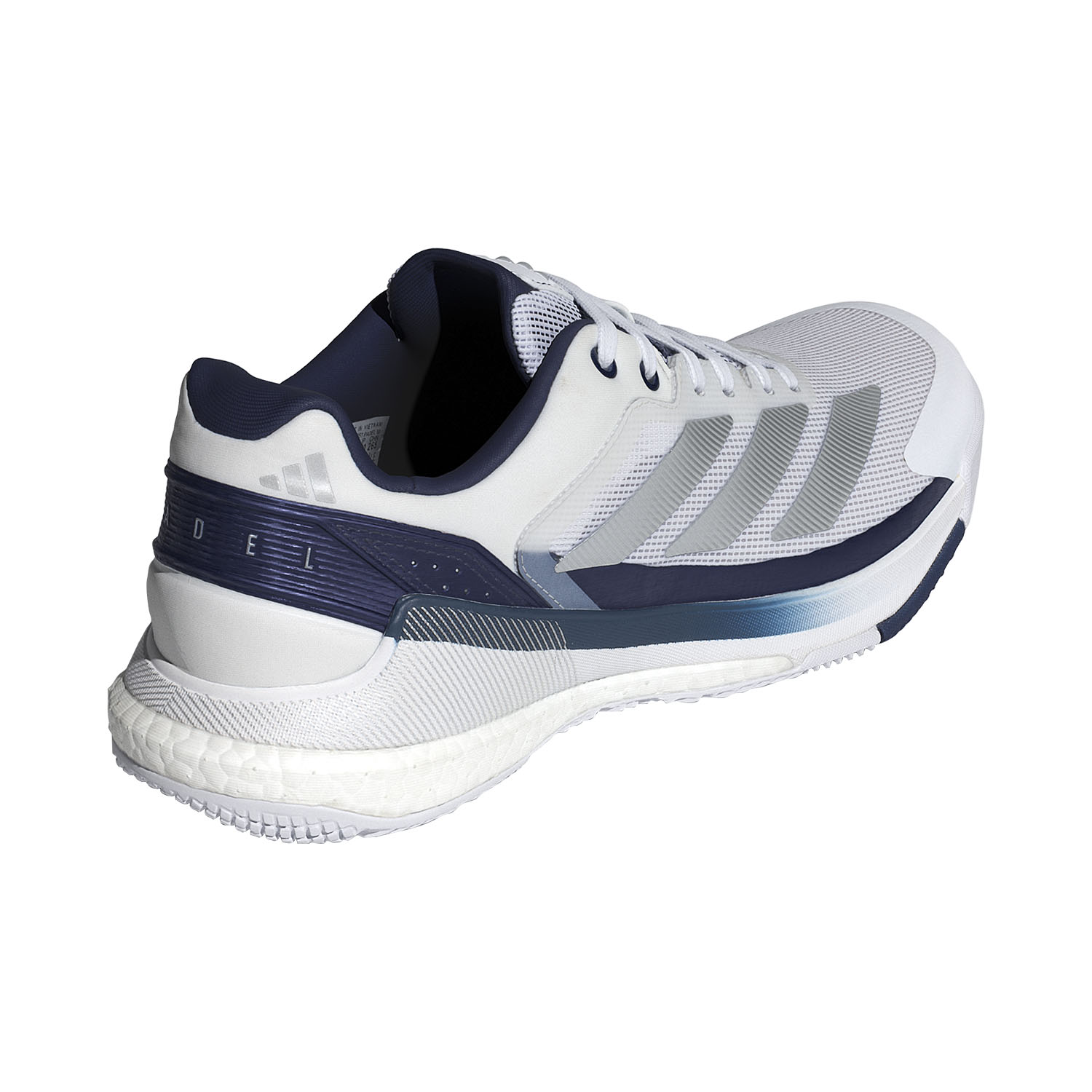 adidas Crazyquick Boost Padel - FTWR White/Silver Metallic/Dark Blue