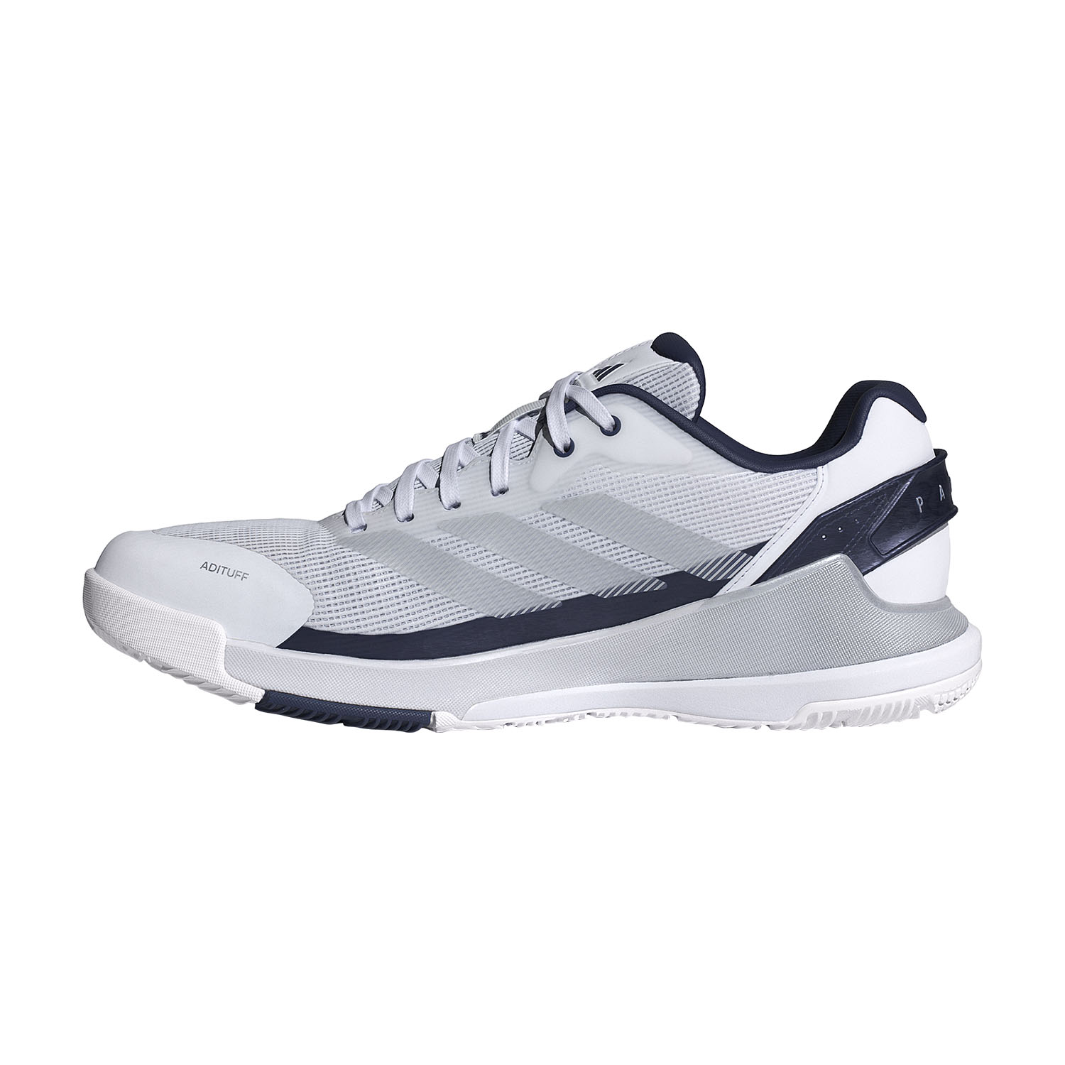 adidas Crazyquick LS Padel - FTWR White/Silver Metallic/Dark Blue