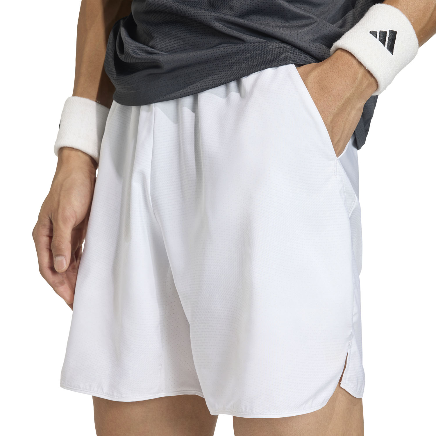 adidas Club 7in Shorts - White