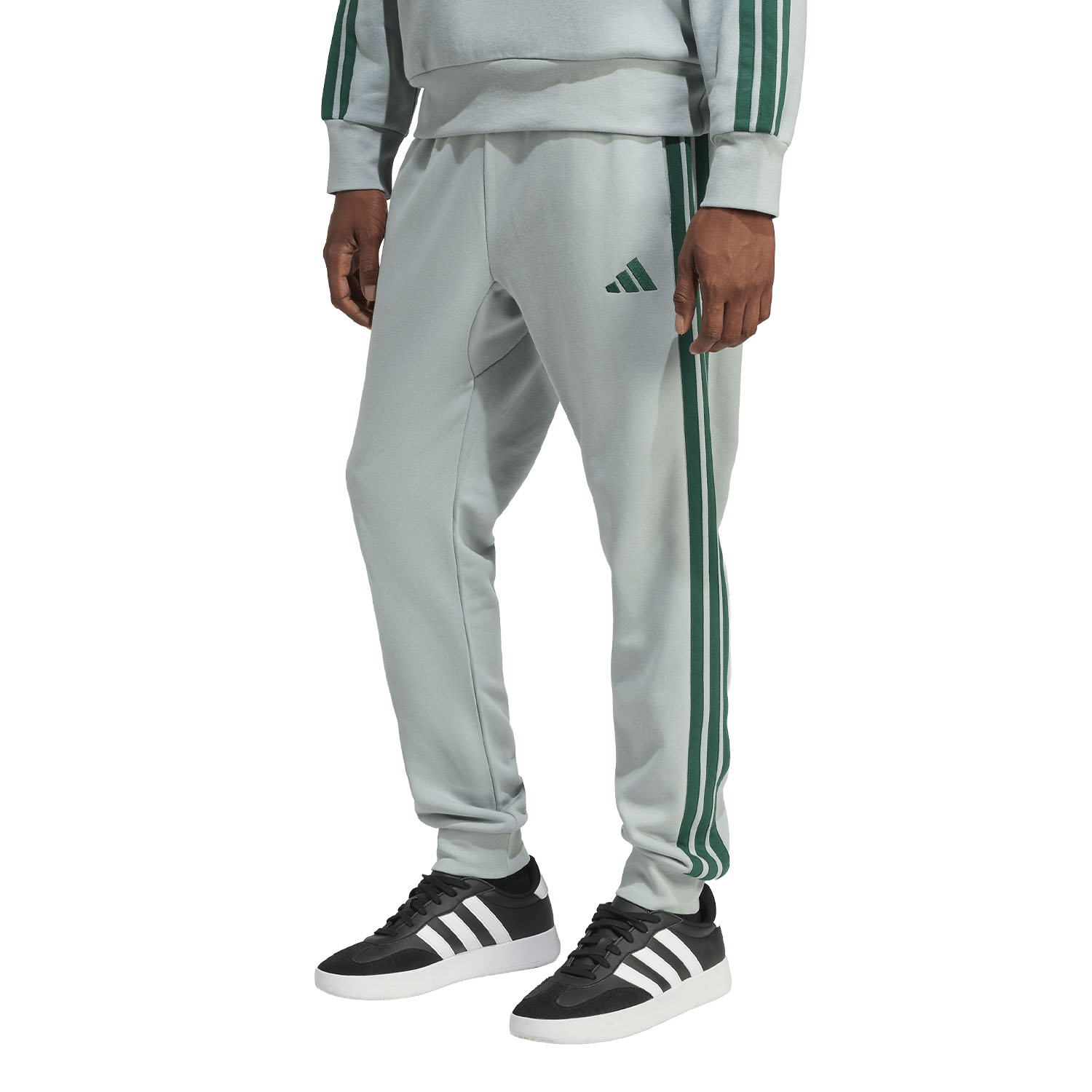 adidas Essential 3-Stripes Pants - Wonder Sage/Collegiate Green