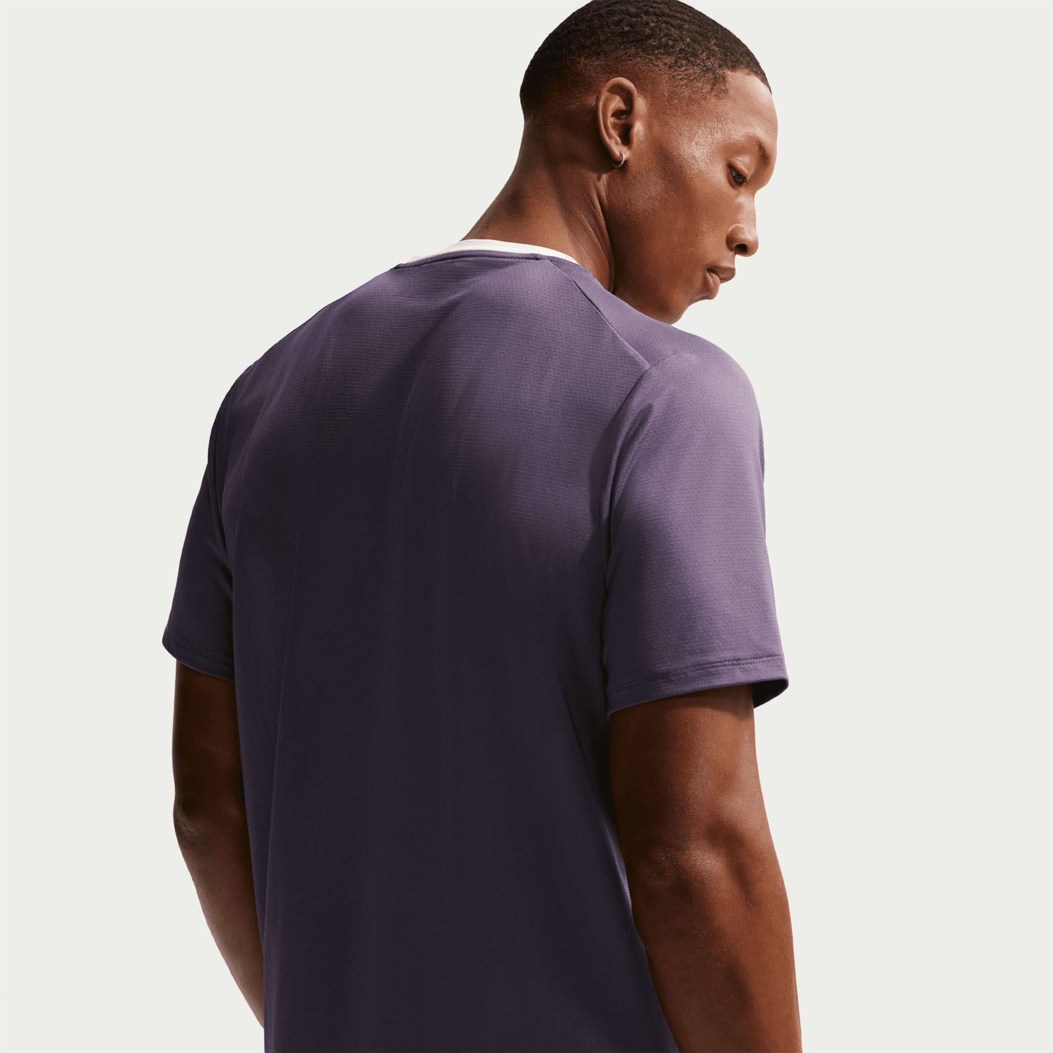 Nike Court Advantage Dri-FIT Maglietta - Dark Raisin/Volt Tint/White