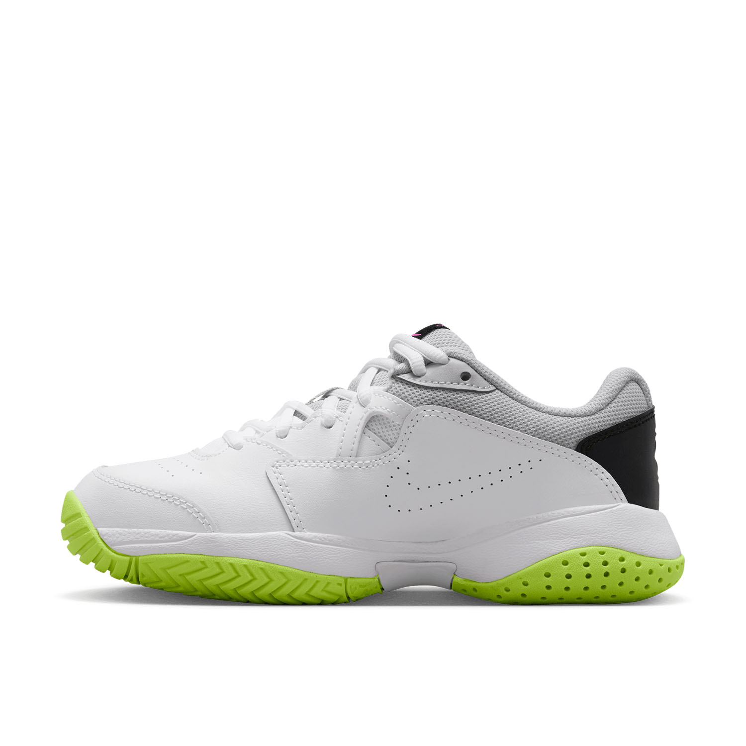 Nike Court Lite 2 Bambini - White/Laser Fuchsia/Hot Lime/Grey Fog