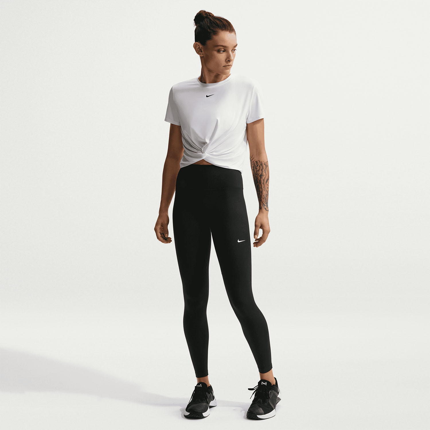 Nike One Dri-FIT Tights - Black/White