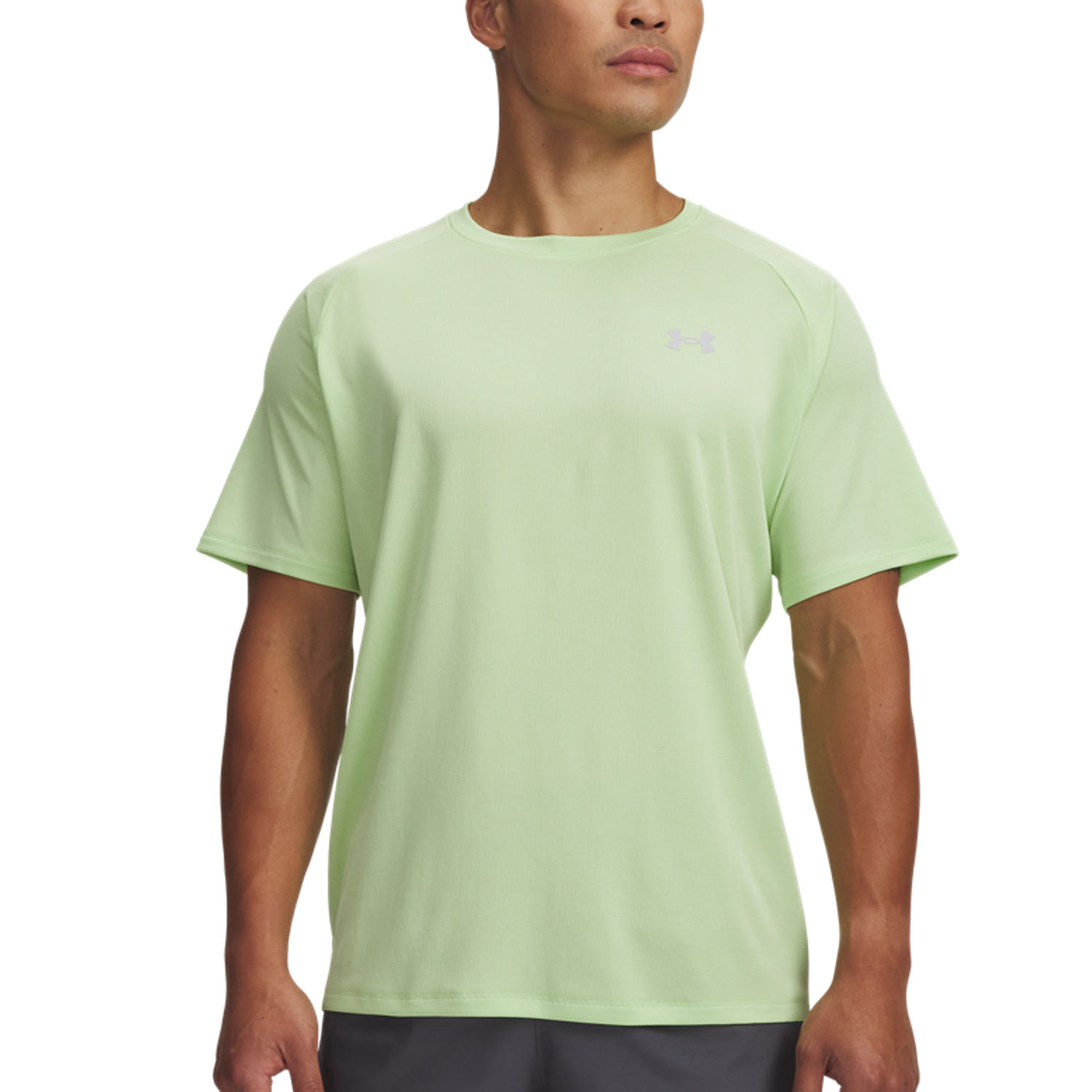 Under Armour Textured Camiseta - Lumos Lime/Mod Gray