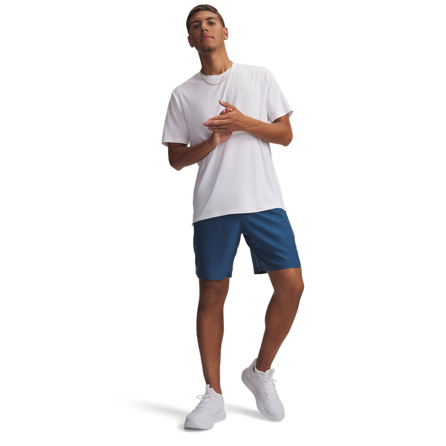 Under Armour Woven Split 9in Pantaloncini - Wham Blue/White