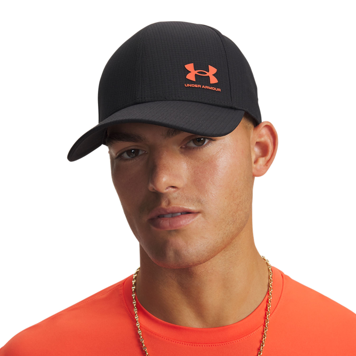 Under Armour ArmourVent Cappello - Black/Venom Red