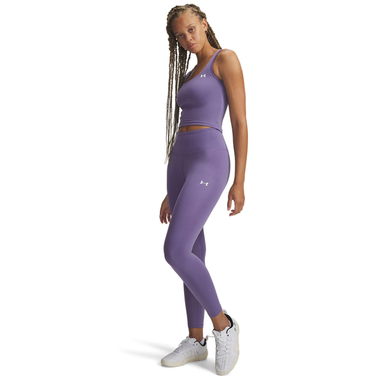 Under Armour Motion Ankle Tights - Purple Lux/White