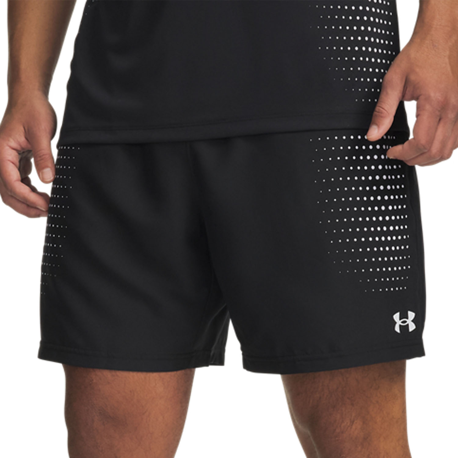 Under Armour Tech Play 7in Shorts - Black/White