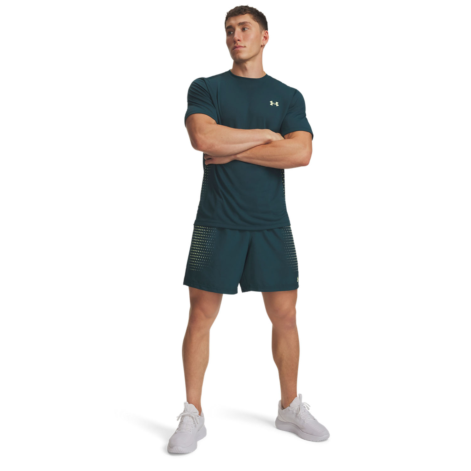 Under Armour Tech Play 7in Shorts - Arden Green/Fade Green