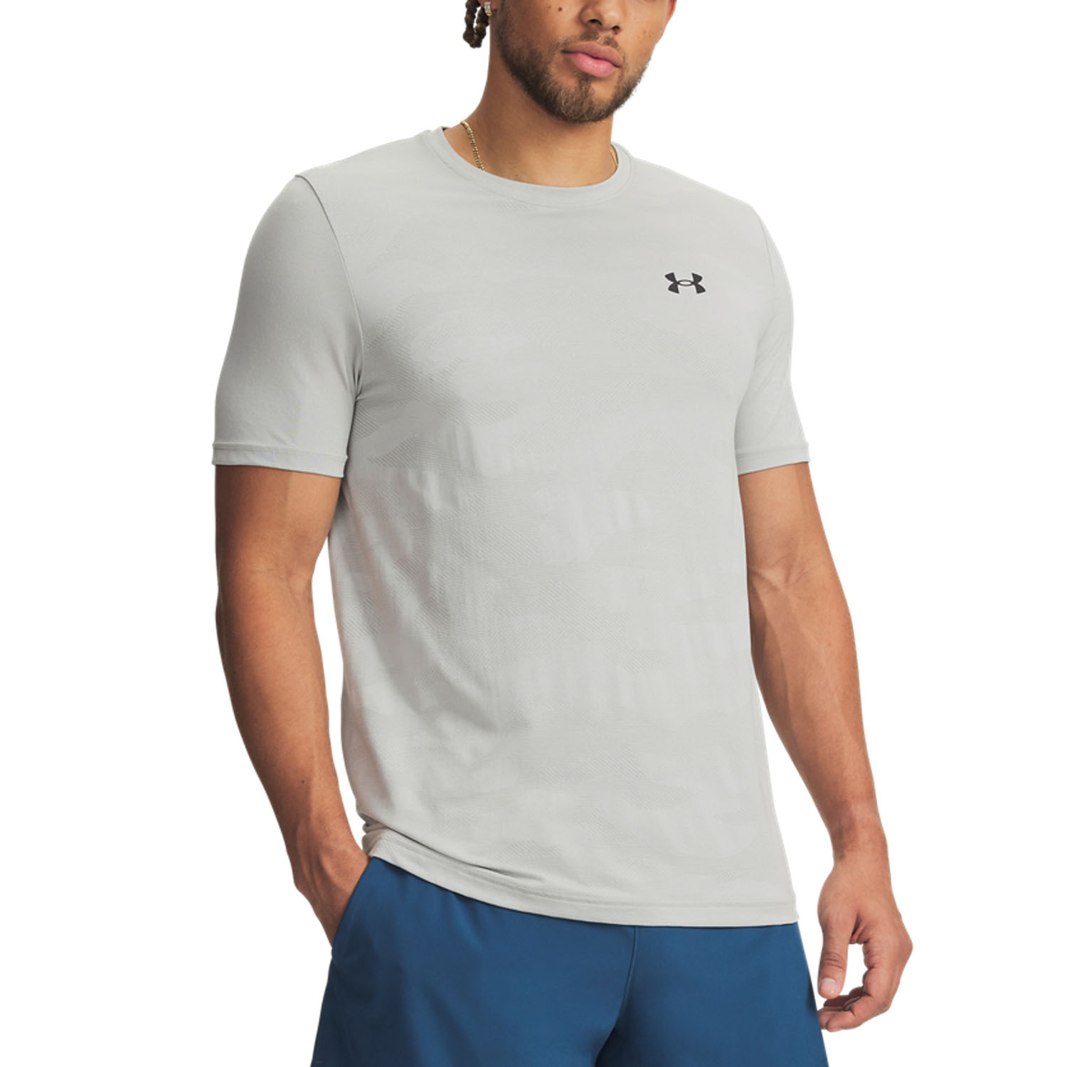 Under Armour Vanish Elite Camo Camiseta - Titanium/Ultimate Black